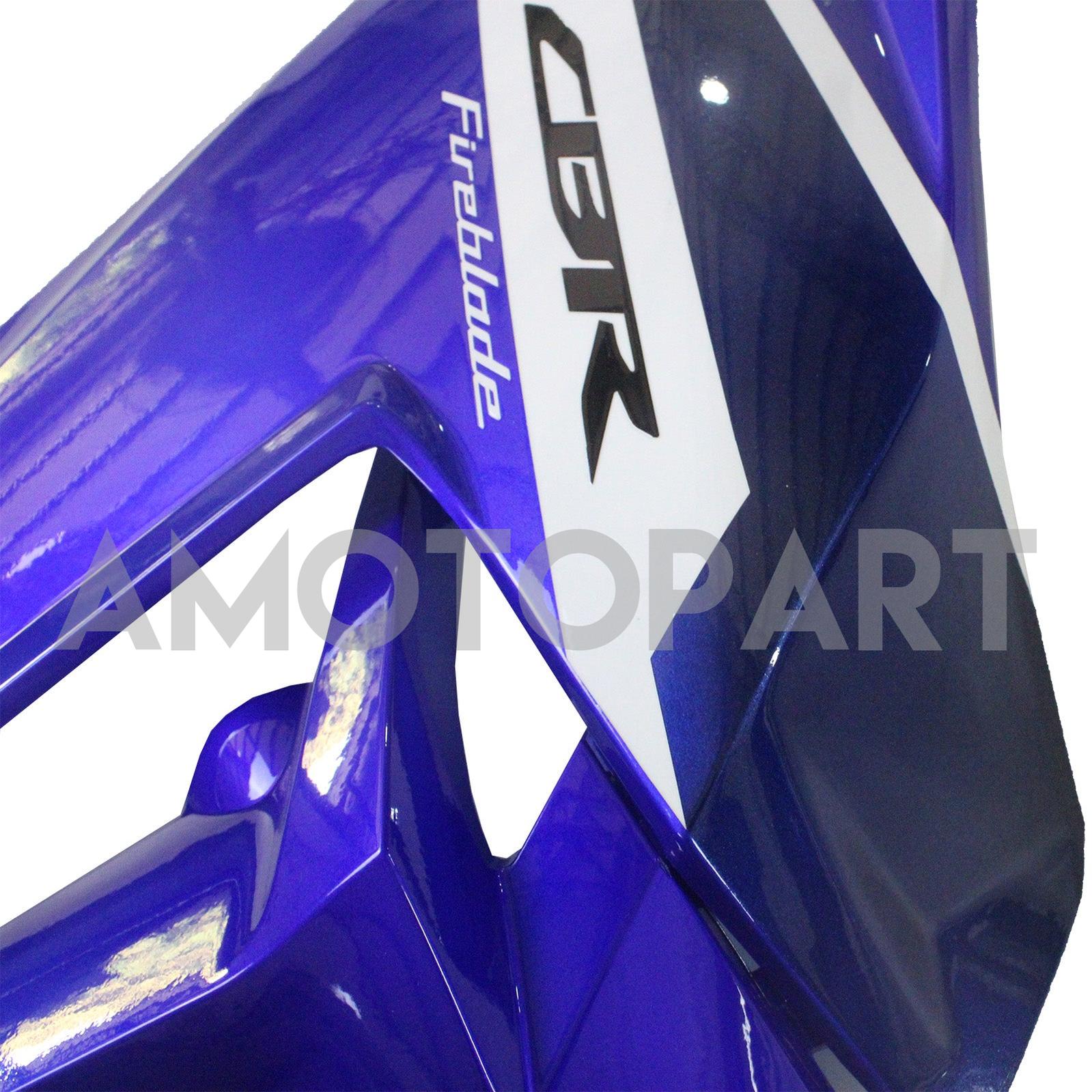 Amotopart 2017-2025 Honda CBR1000RR Fairing Blue & White Kit