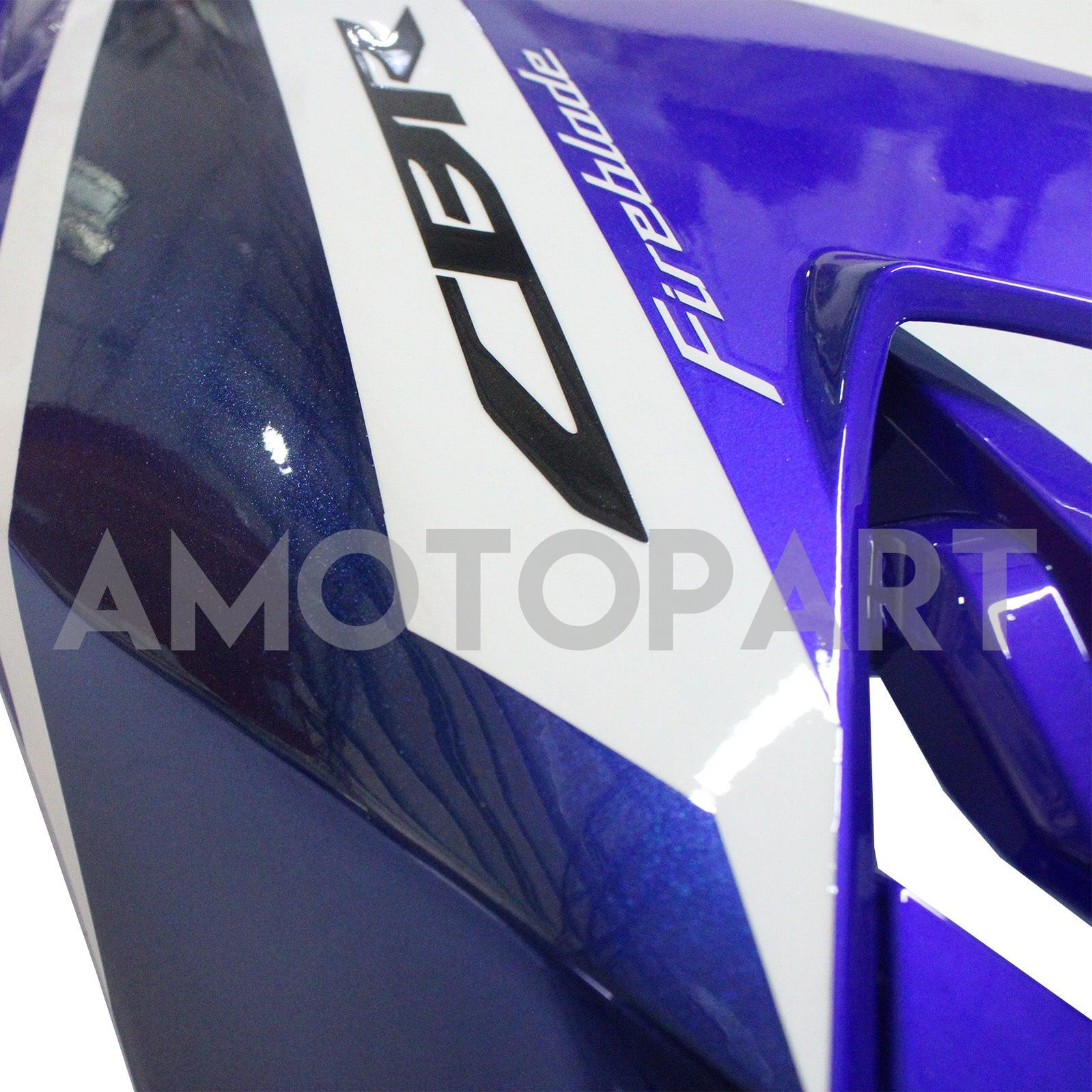 Amotopart 2017-2025 Honda CBR1000RR Fairing Blue & White Kit