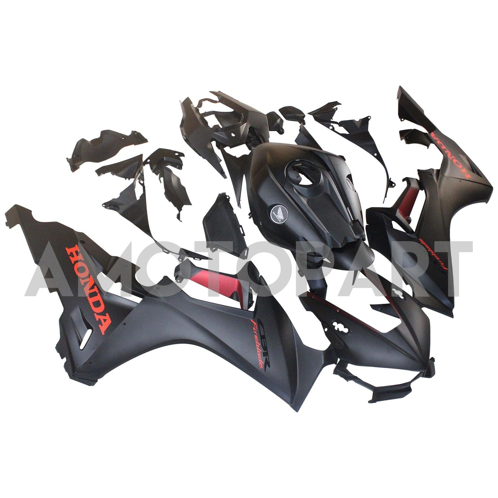 Amotopart 2017-2025 Honda CBR1000RR Fairing Matte Black Style2 Kit