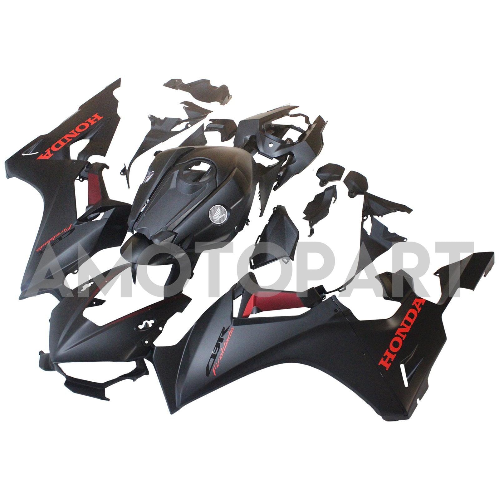 Amotopart 2017-2025 Honda CBR1000RR Fairing Matte Black Style2 Kit