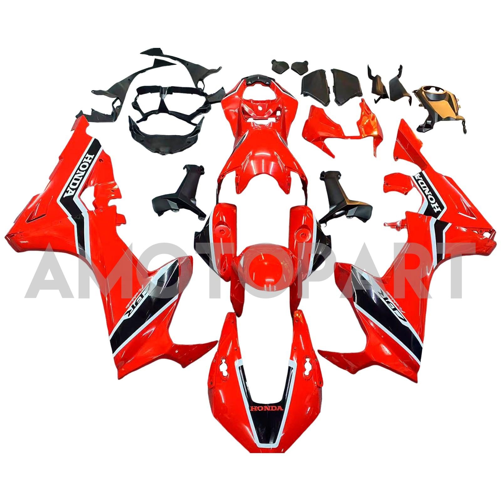 Amotopart 2017-2025 Honda CBR1000RR Fairing Red&White Style5 Kit