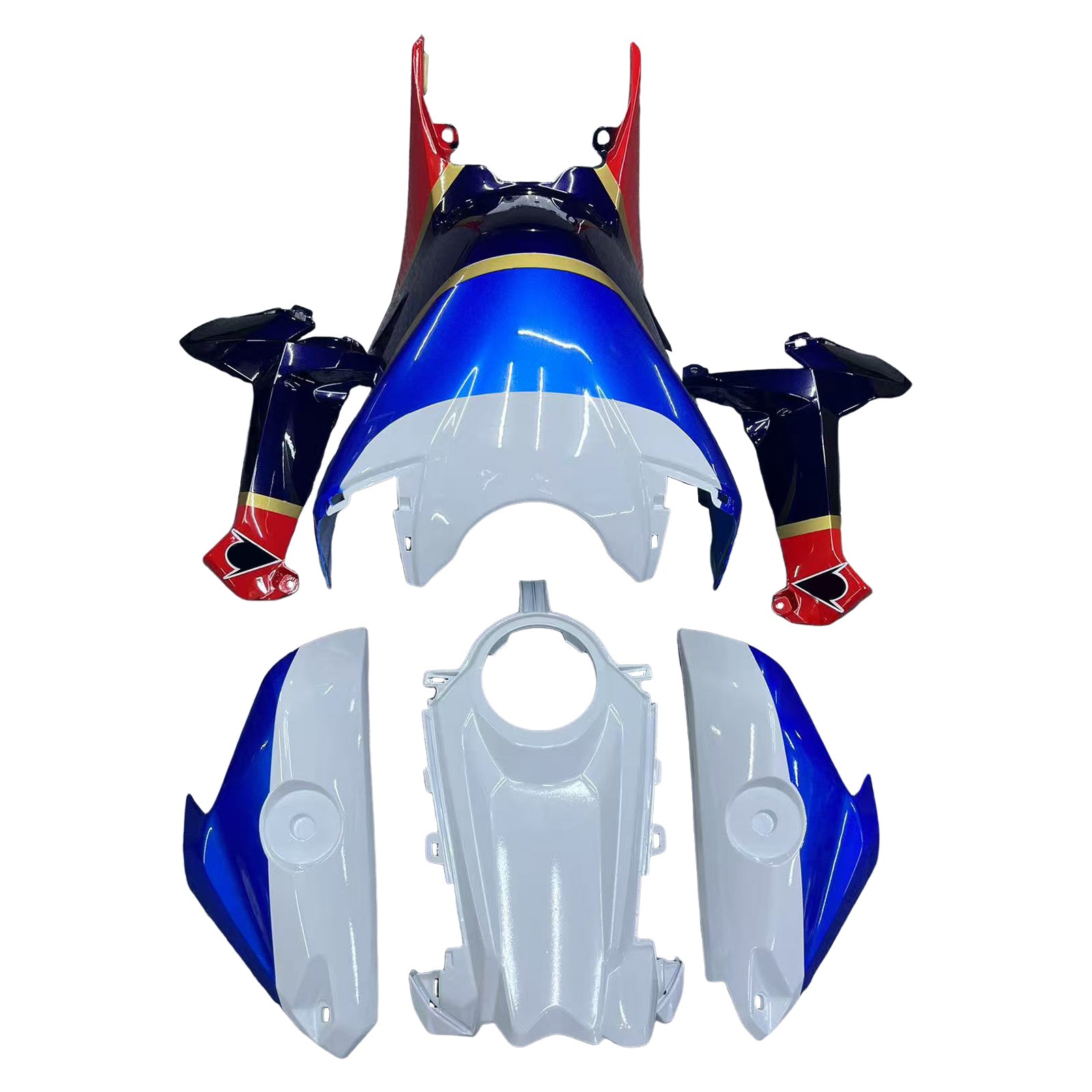 Amotopart 2017-2025 Honda CBR1000RR Fairing Blue&Red Kit