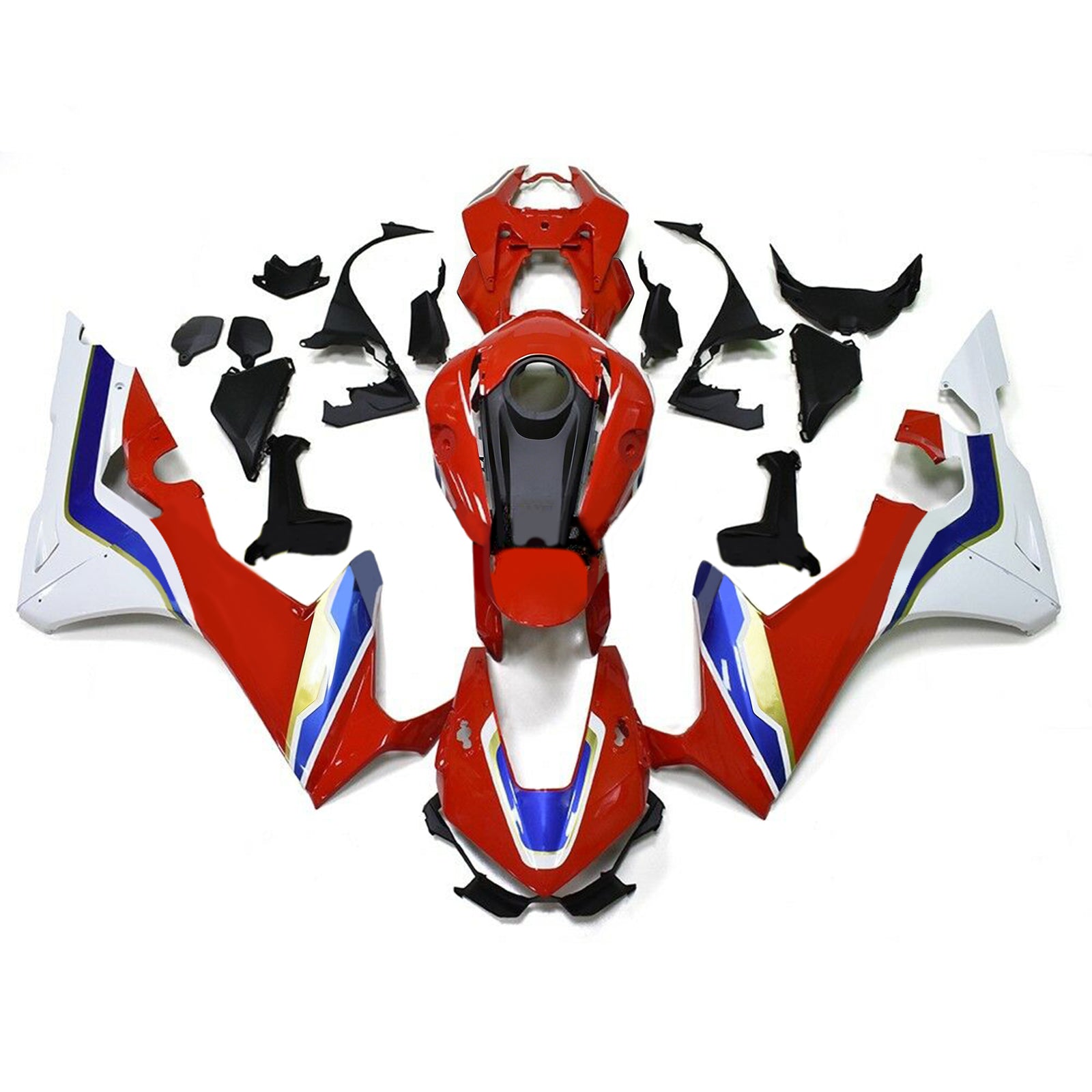 Amotopart 2017-2026 Honda CBR1000RR Kåbe Rød&Whvid Style6-sæt