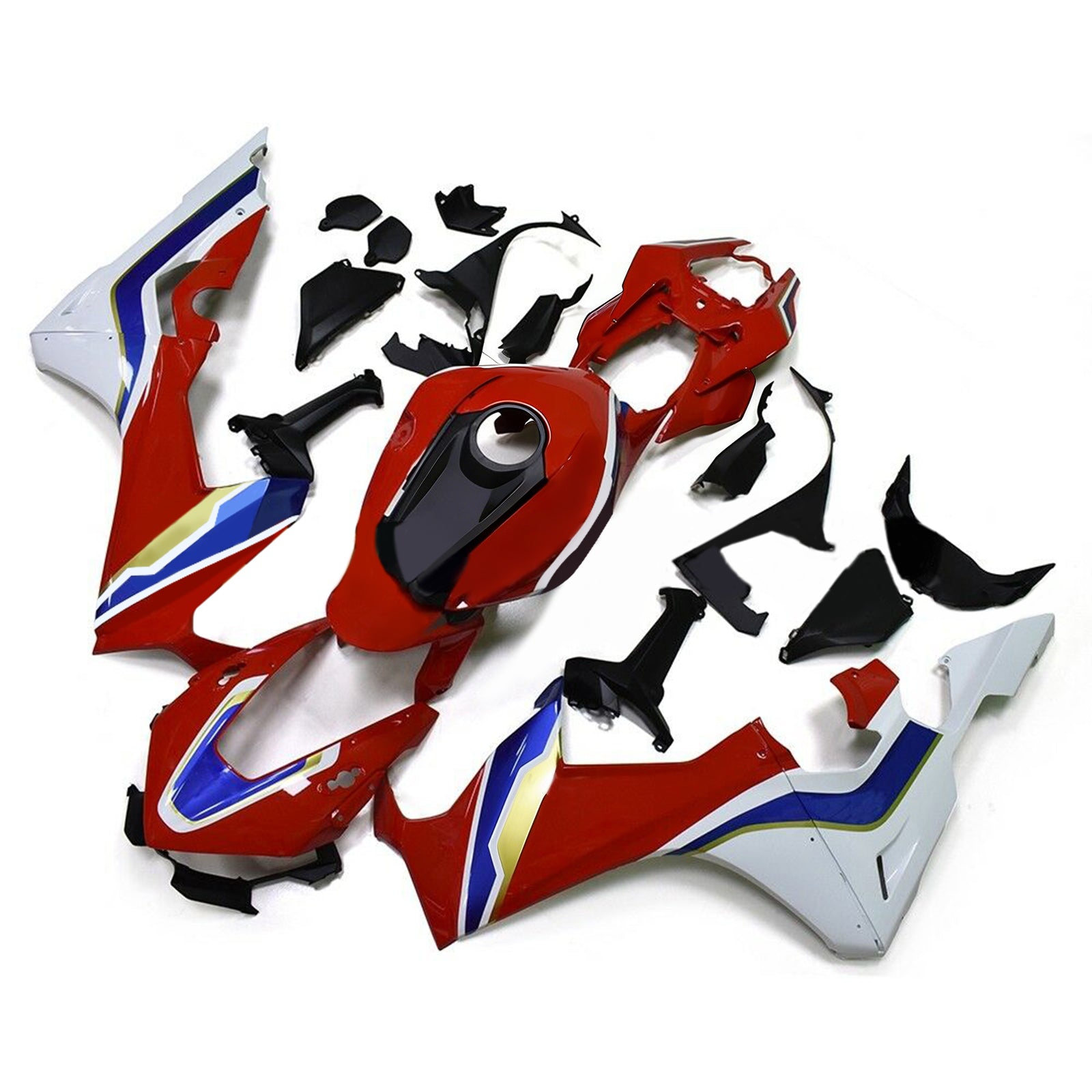 Amotopart 2017-2026 Honda CBR1000RR Kåbe Rød&Whvid Style6-sæt