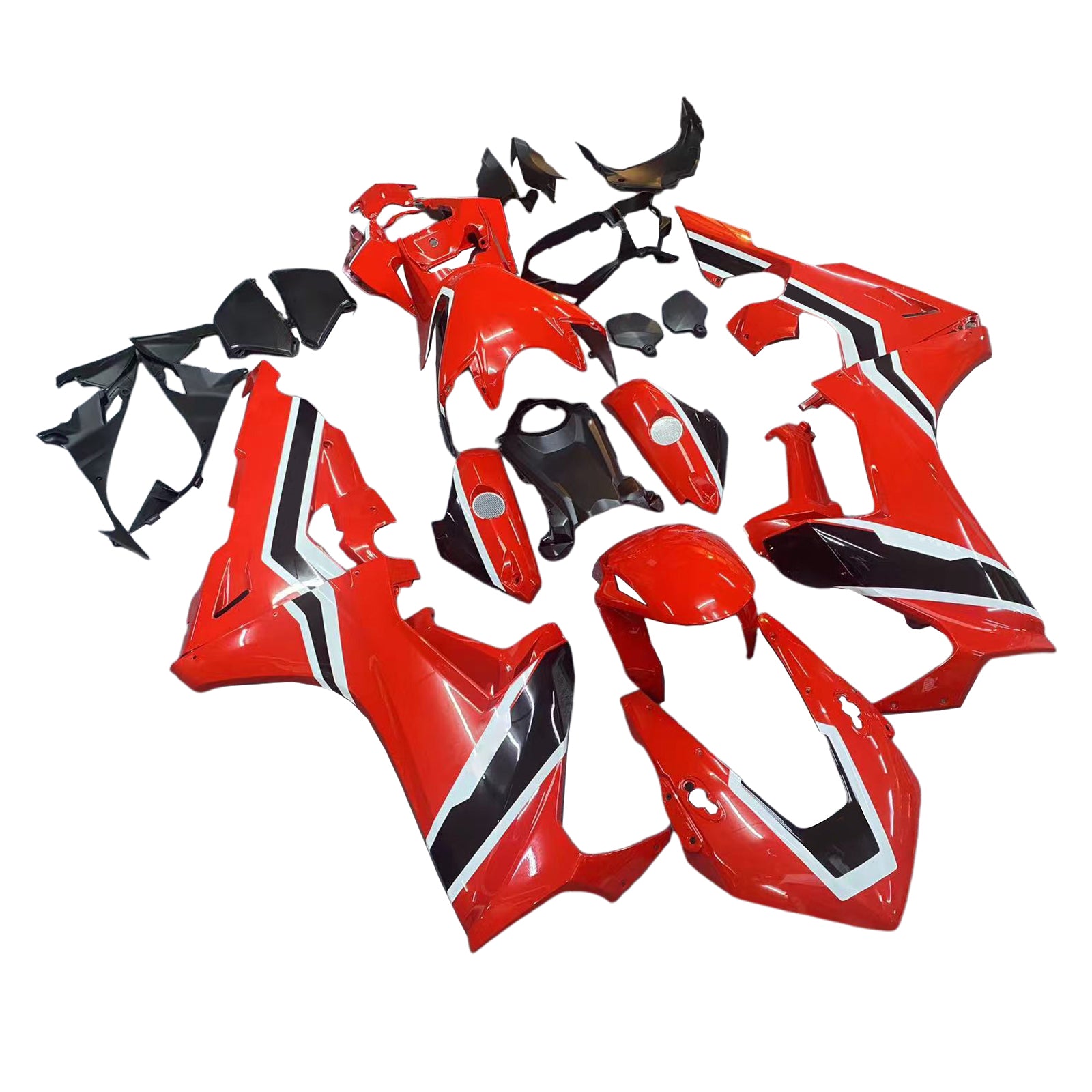 Amotopart 2017-2025 Honda CBR1000RR Fairing Red & Black Kit