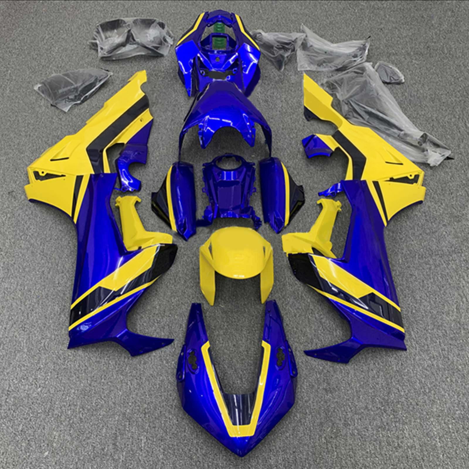 Carenado azul para Honda CBR1000RR de Amotopart (2017-2026)&YKit amarillo