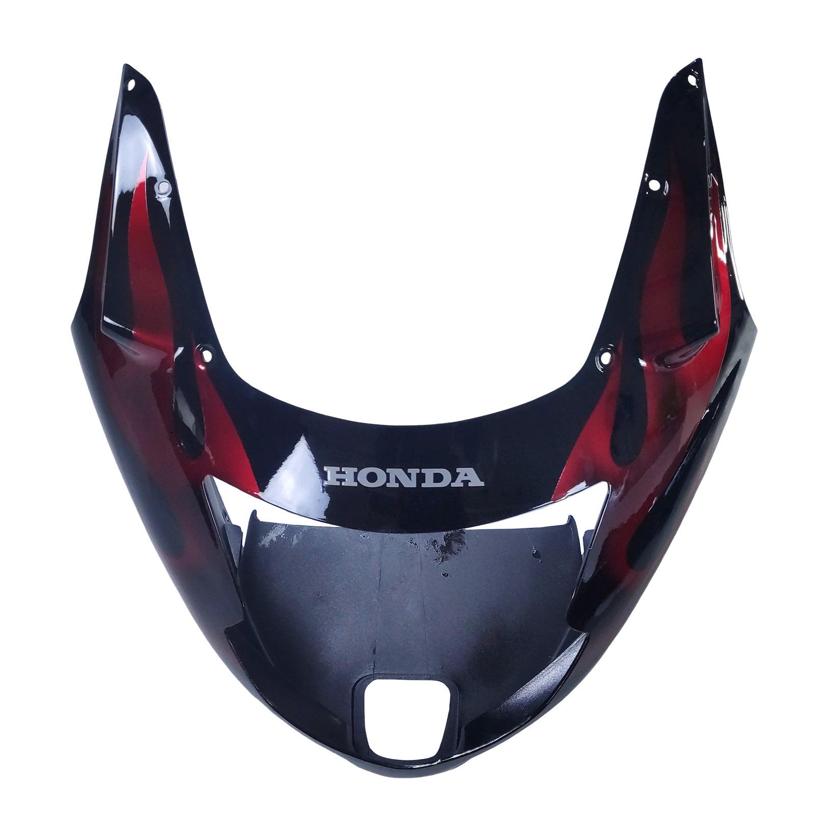 Amotopart 1996-2007 Honda CBR1100XX SuperBlackBird Fairing Glossy Black&Red Fire Kit