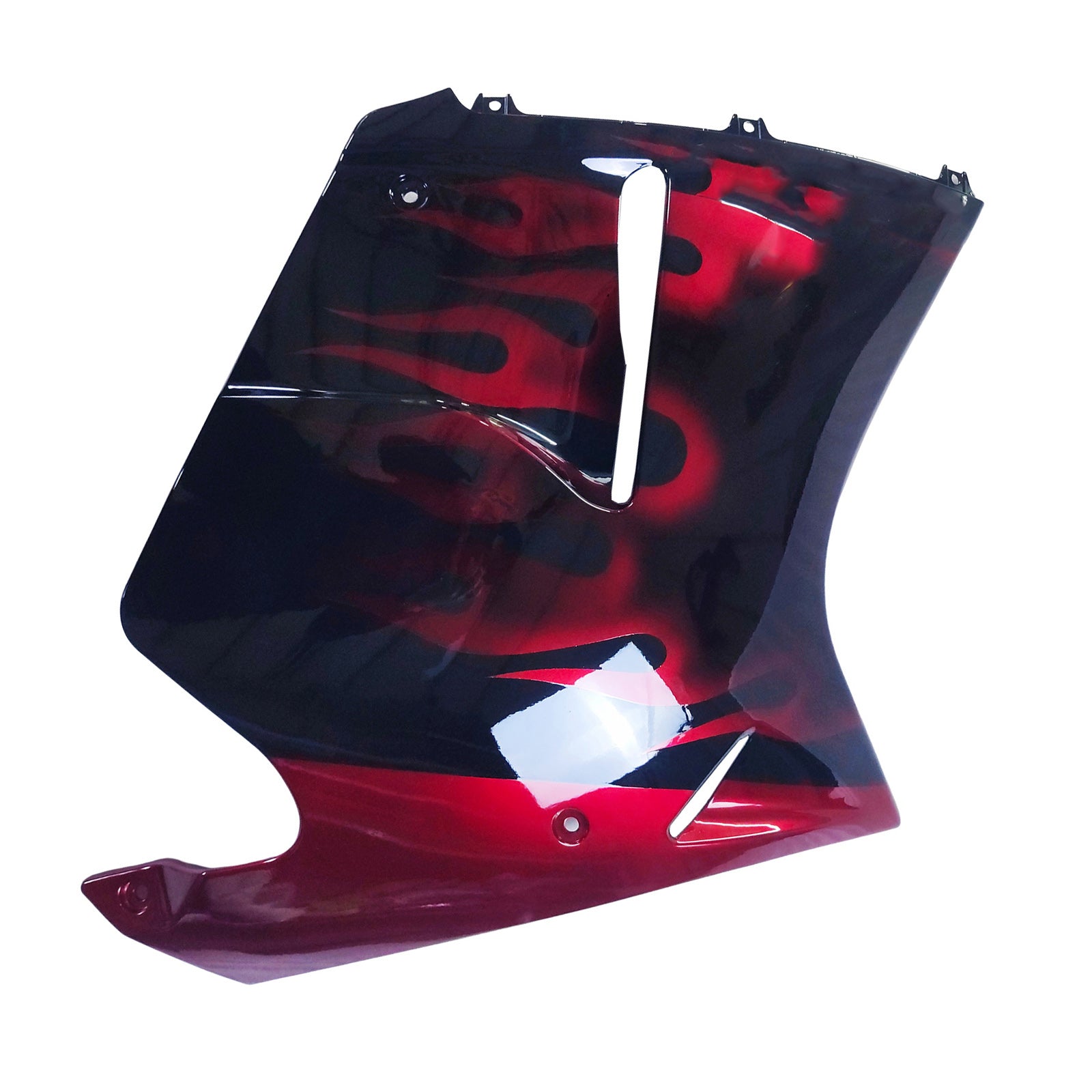 Amotopart 1996-2007 Honda CBR1100XX Super Blackbird Fairing Gloss Black & Red Fire Kit