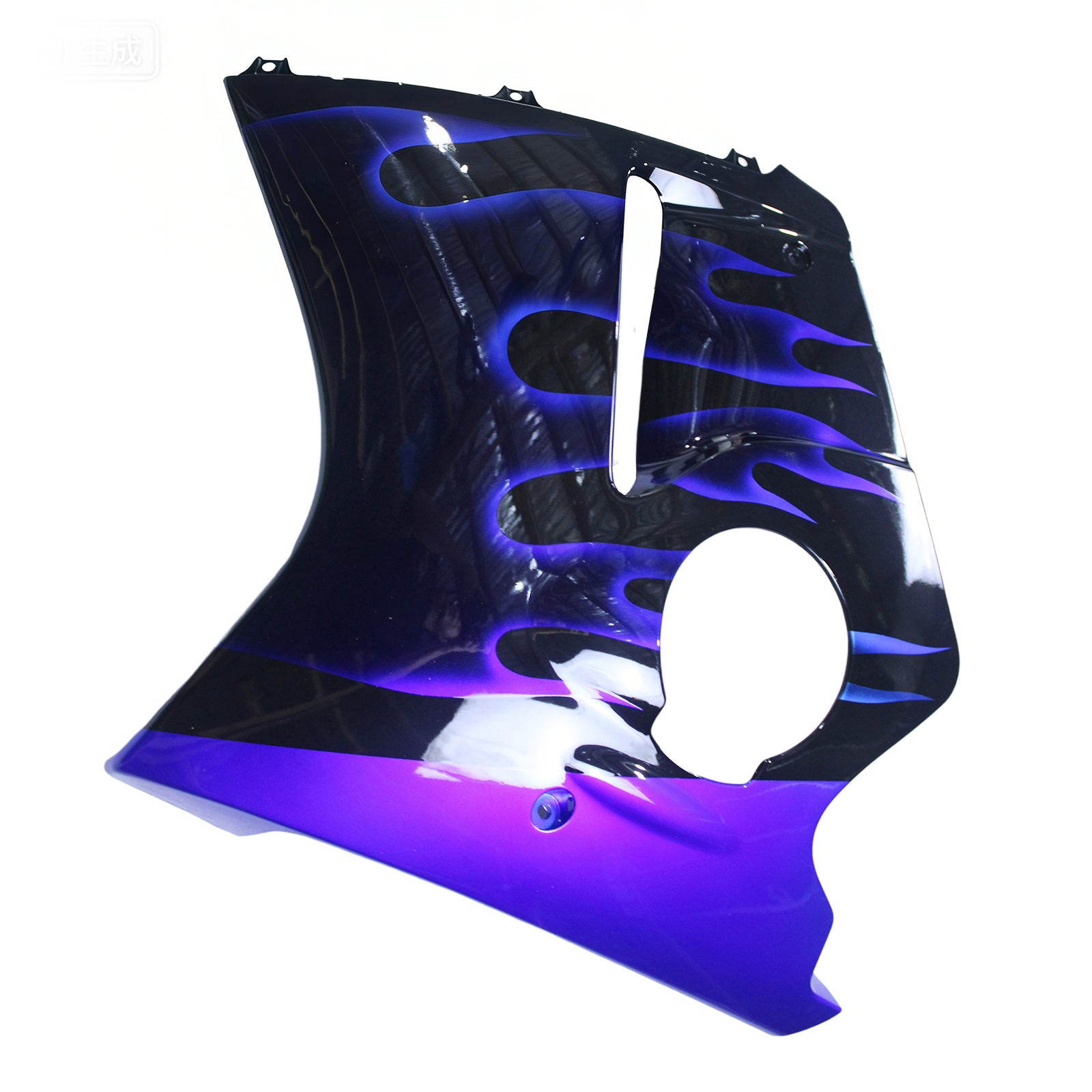 Amotopart 1996-2007 Honda CBR1100XX SuperBlackBird Fairing Blue Fire&Black Kit