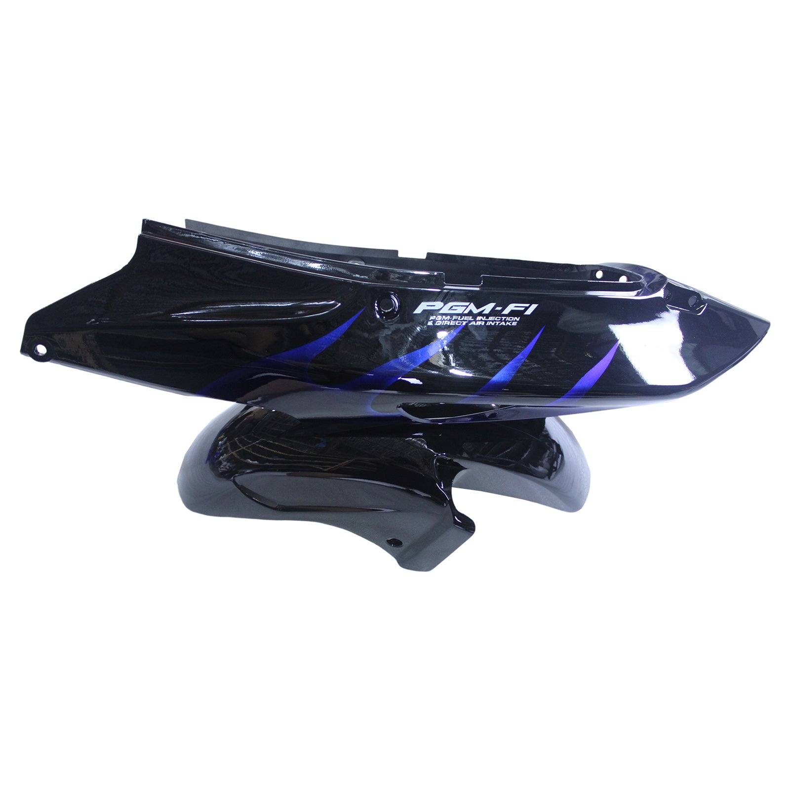Carénage Amotopart pour Honda CBR1100XX SuperBlackBird 1996-2007, bleu feu&Kit noir