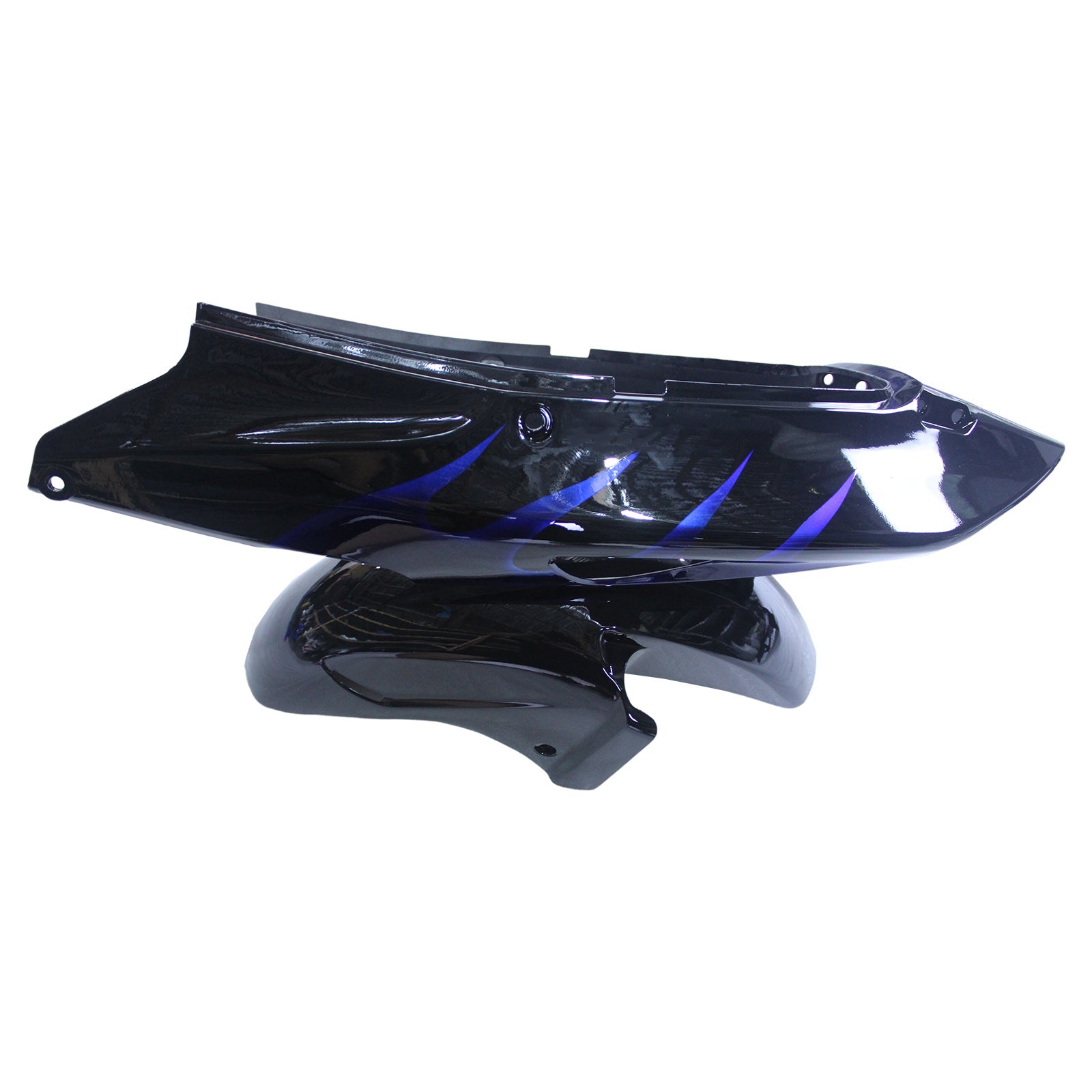 Amotopart 1996-2007 Honda CBR1100XX SuperBlackBird Fairing Blue Fire&Black Kit
