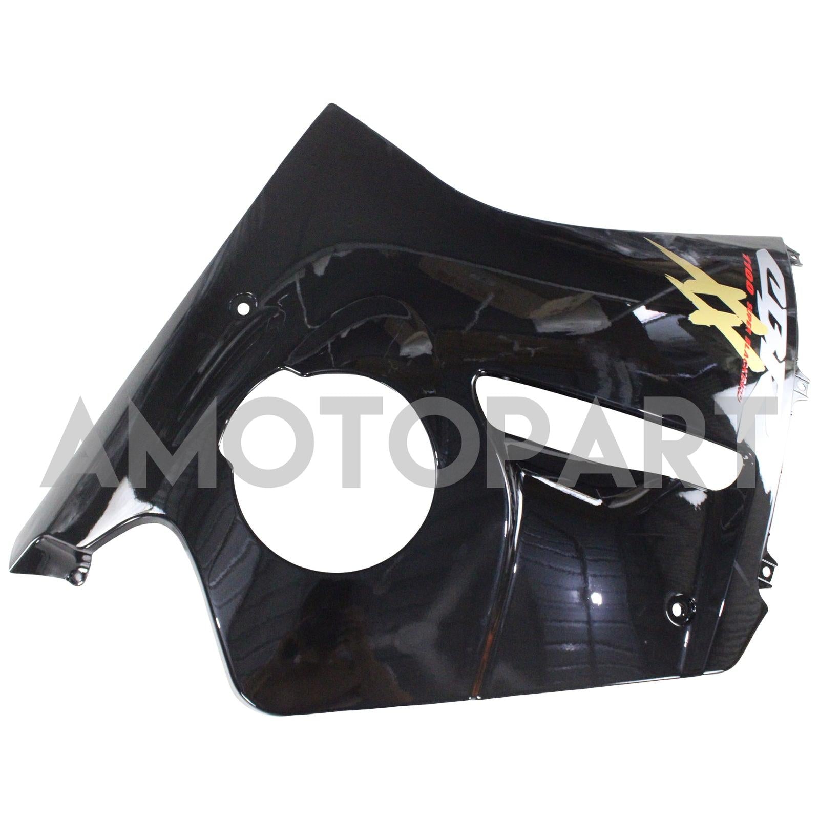 Amotopart 1996-2007 Honda CBR1100XX SuperBlackBird Fairing Glossy Black Kit