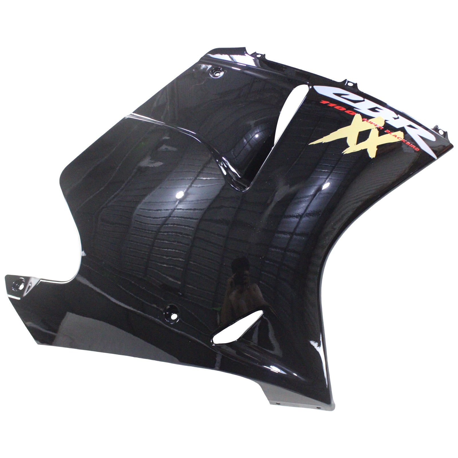 Amotopart 1996-2007 Honda CBR1100XX SuperBlackBird Fairing Glossy Black Kit