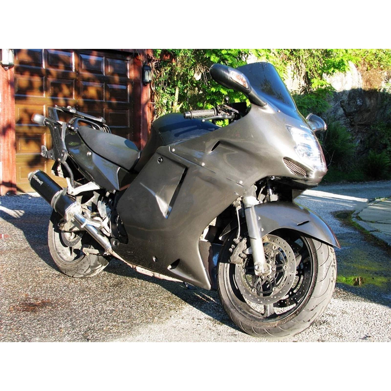Amotopart 1996-2007 Honda CBR1100XX SuperBlackBird Fairing Dark Grey Kit