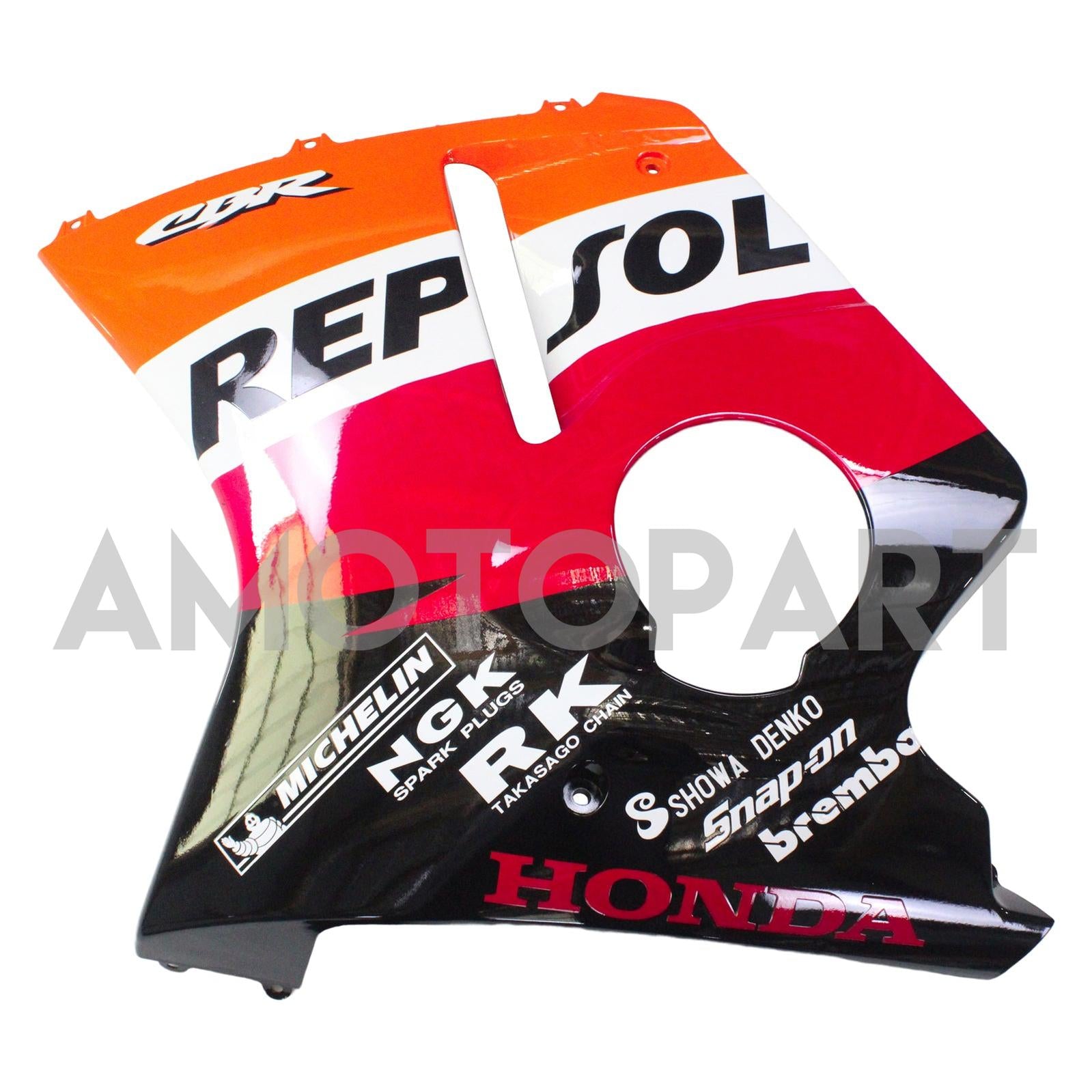Amotopart Verkleidung für Honda CBR1100XX SuperBlackBird (1996–2007), Rot&Orange Kit