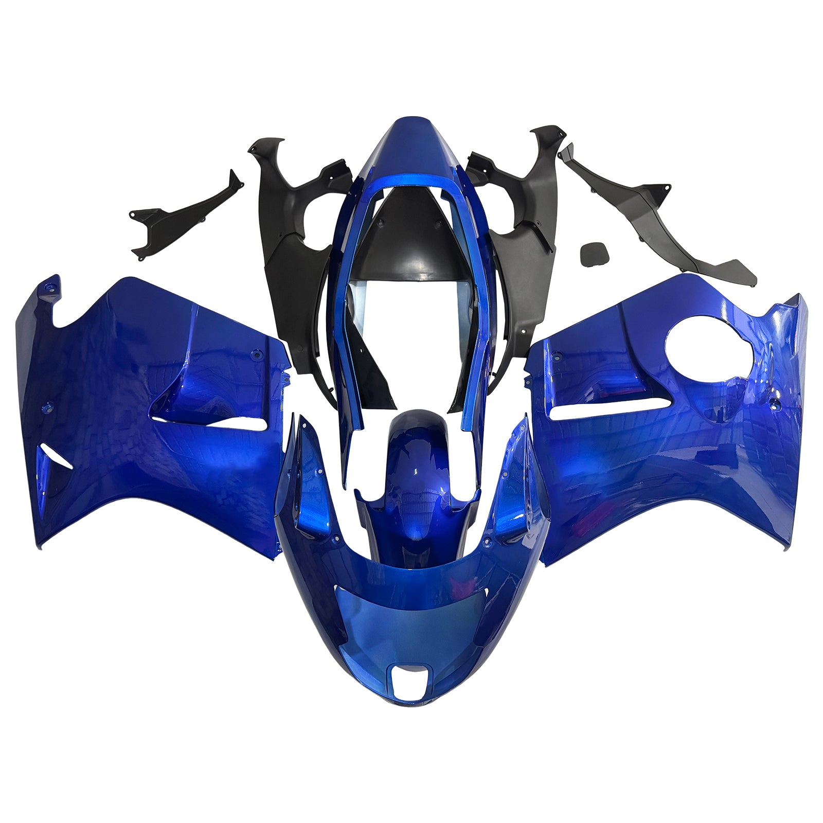Amotopart 1996-2007 Honda CBR1100XX SuperBlackBird Fairing Glossy Blue Kit