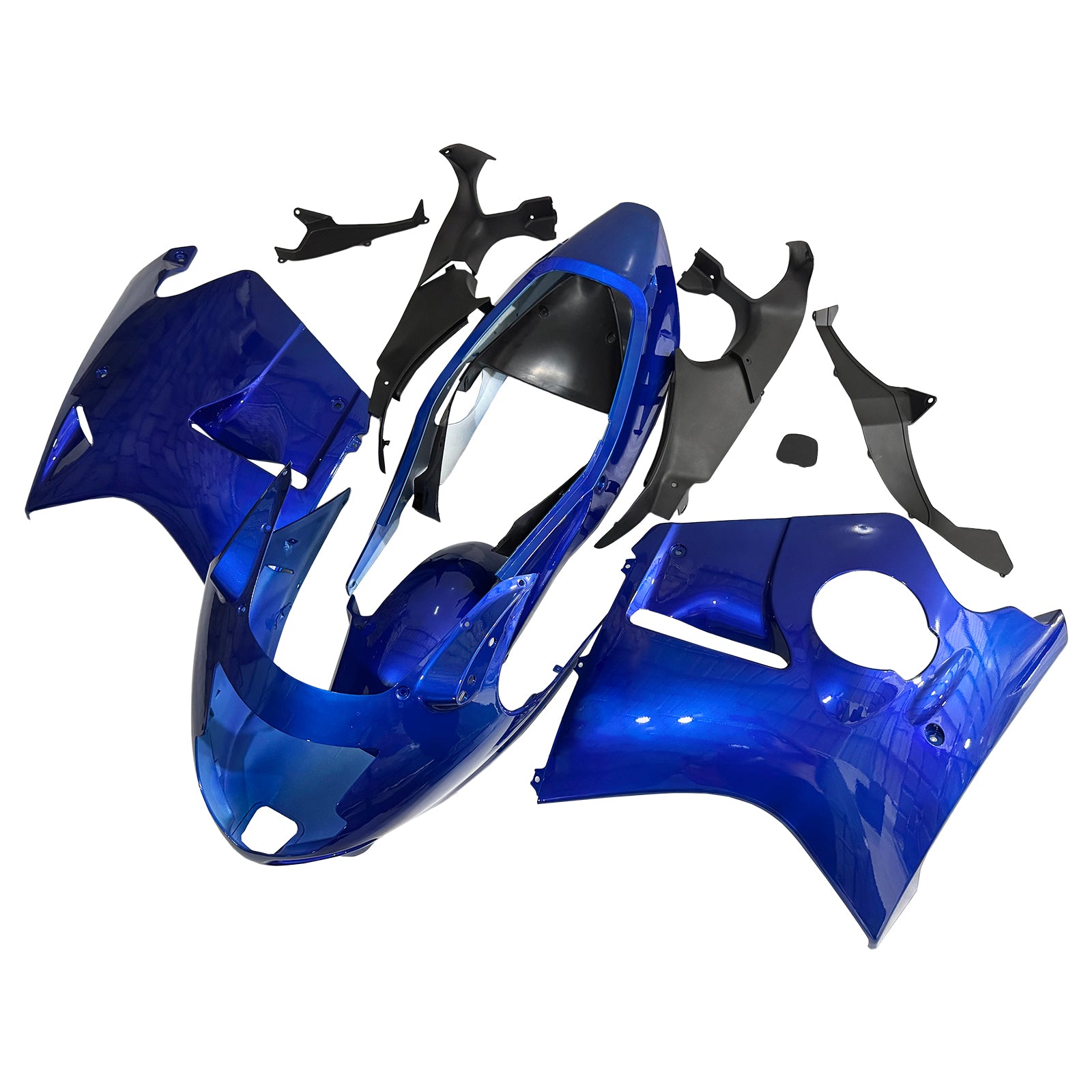 Amotopart 1996-2007 Honda CBR1100XX SuperBlackBird Fairing Glossy Blue Kit