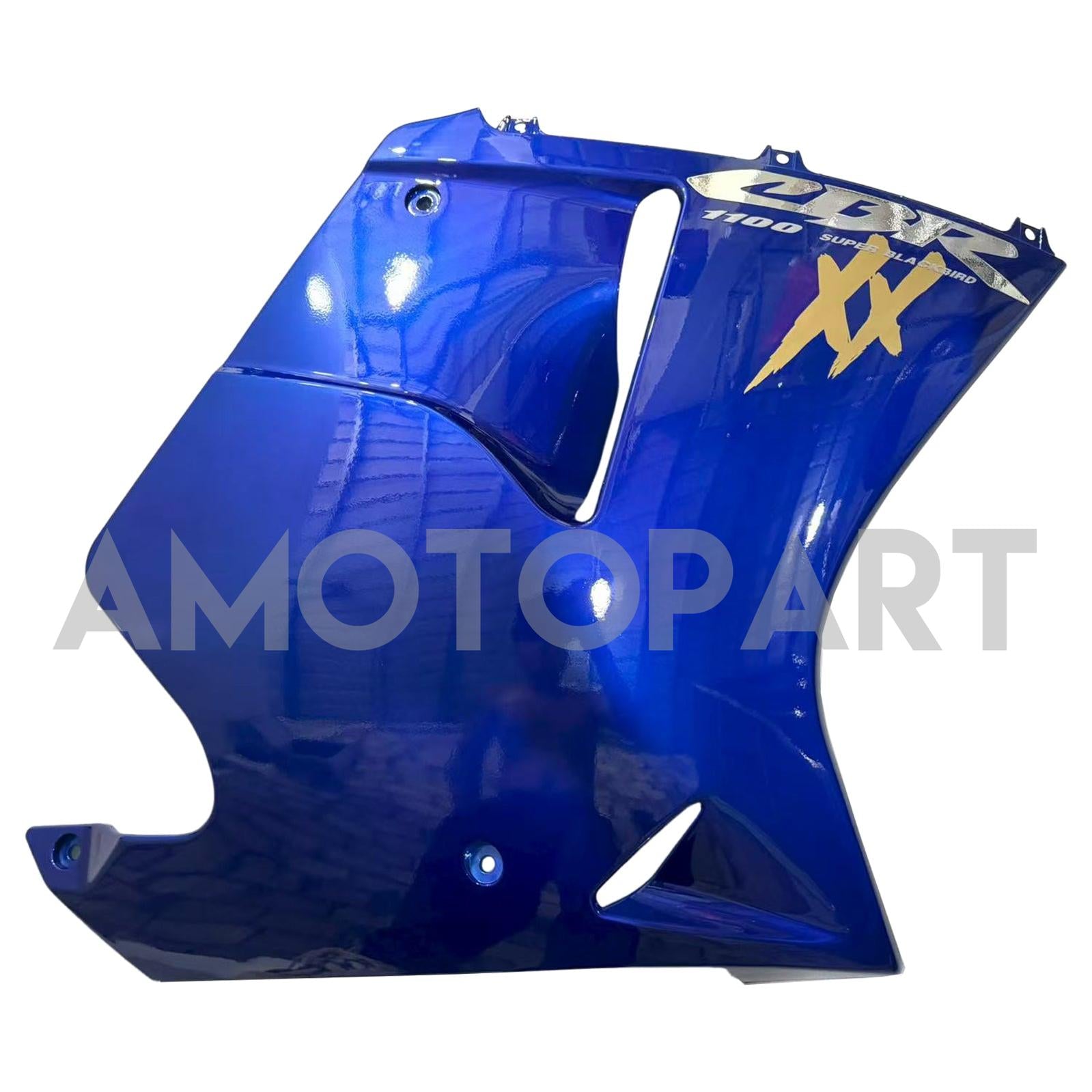 Amotopart 1996-2007 Honda CBR1100XX SuperBlackBird Fairing Glossy Blue Kit