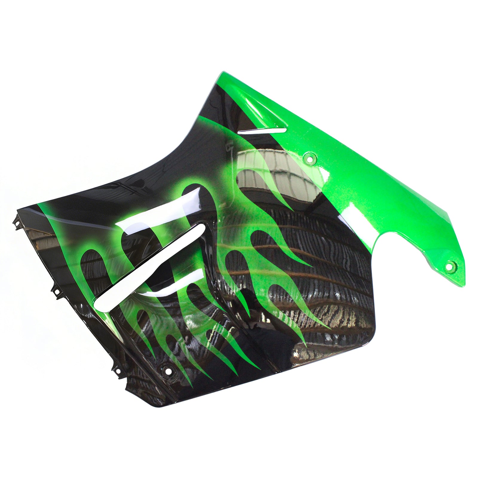Amotopart 1996-2007 Honda CBR1100XX SuperBlackbird Fairing Green & Black Kit