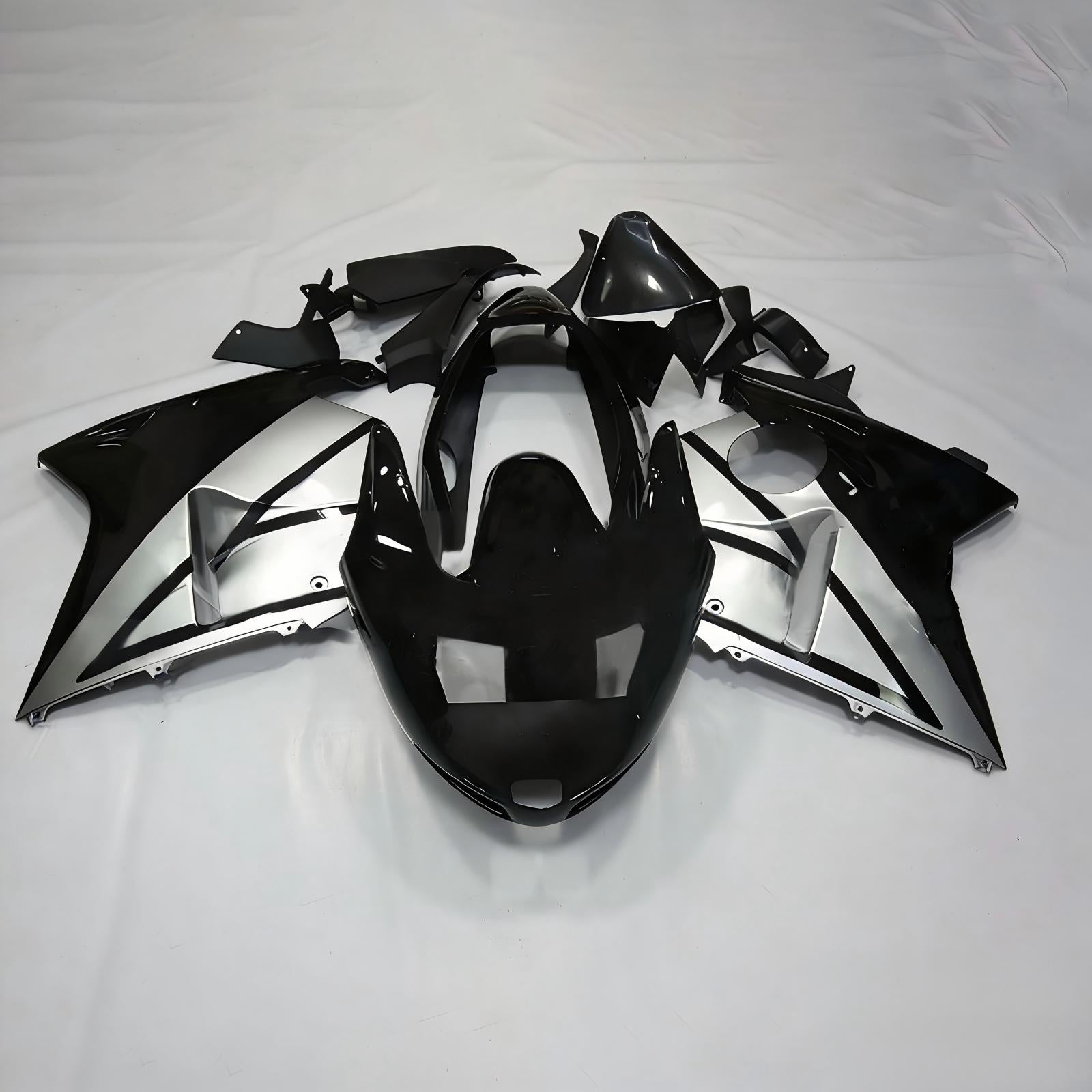 Amotopart 1996-2007 CBR1100XX SuperBlackBird Honda Kit carena nero e grigio