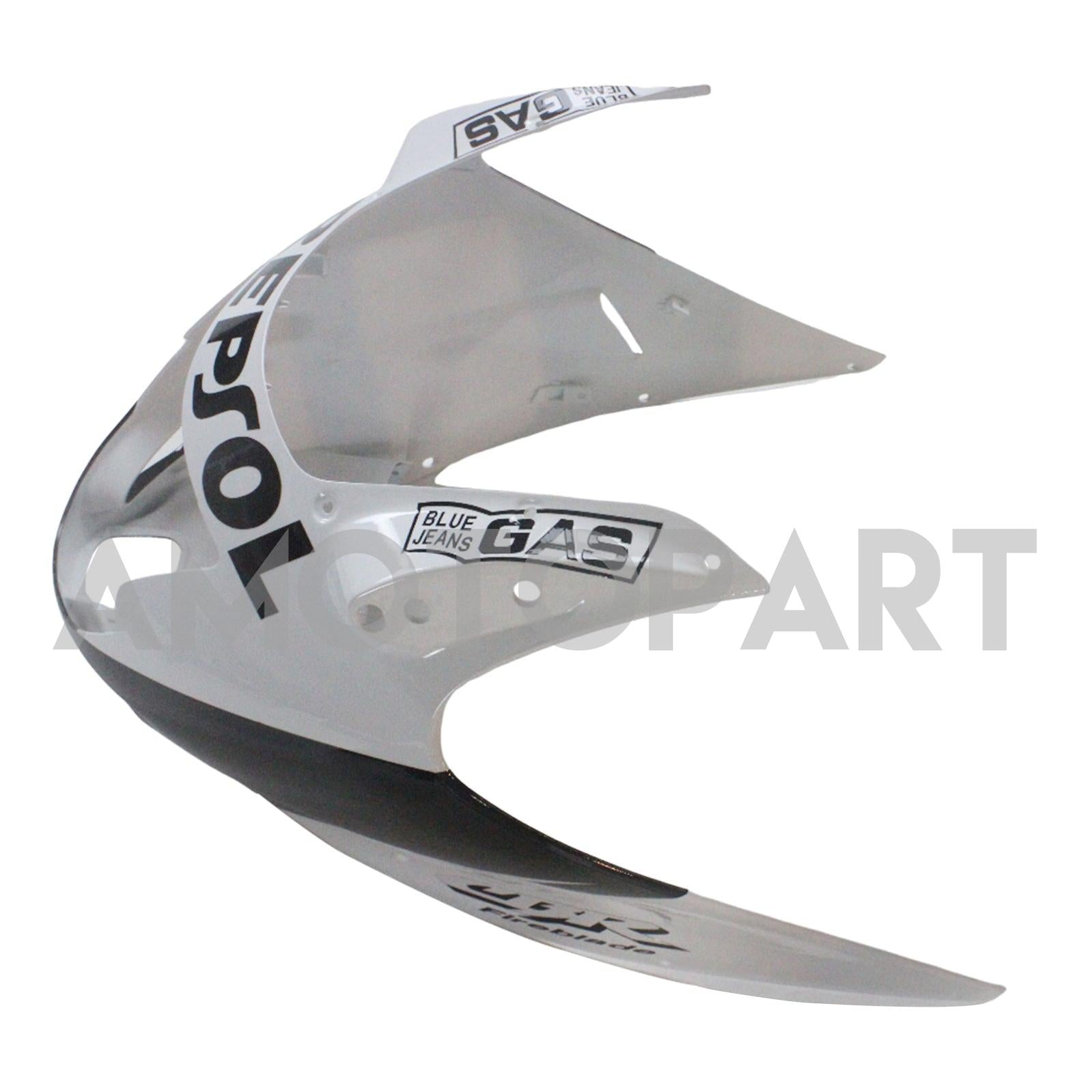 Amotopart 1996-2007 CBR1100XX SuperBlackBird Honda Schwarz&Repjol Verkleidungssatz (weiß)