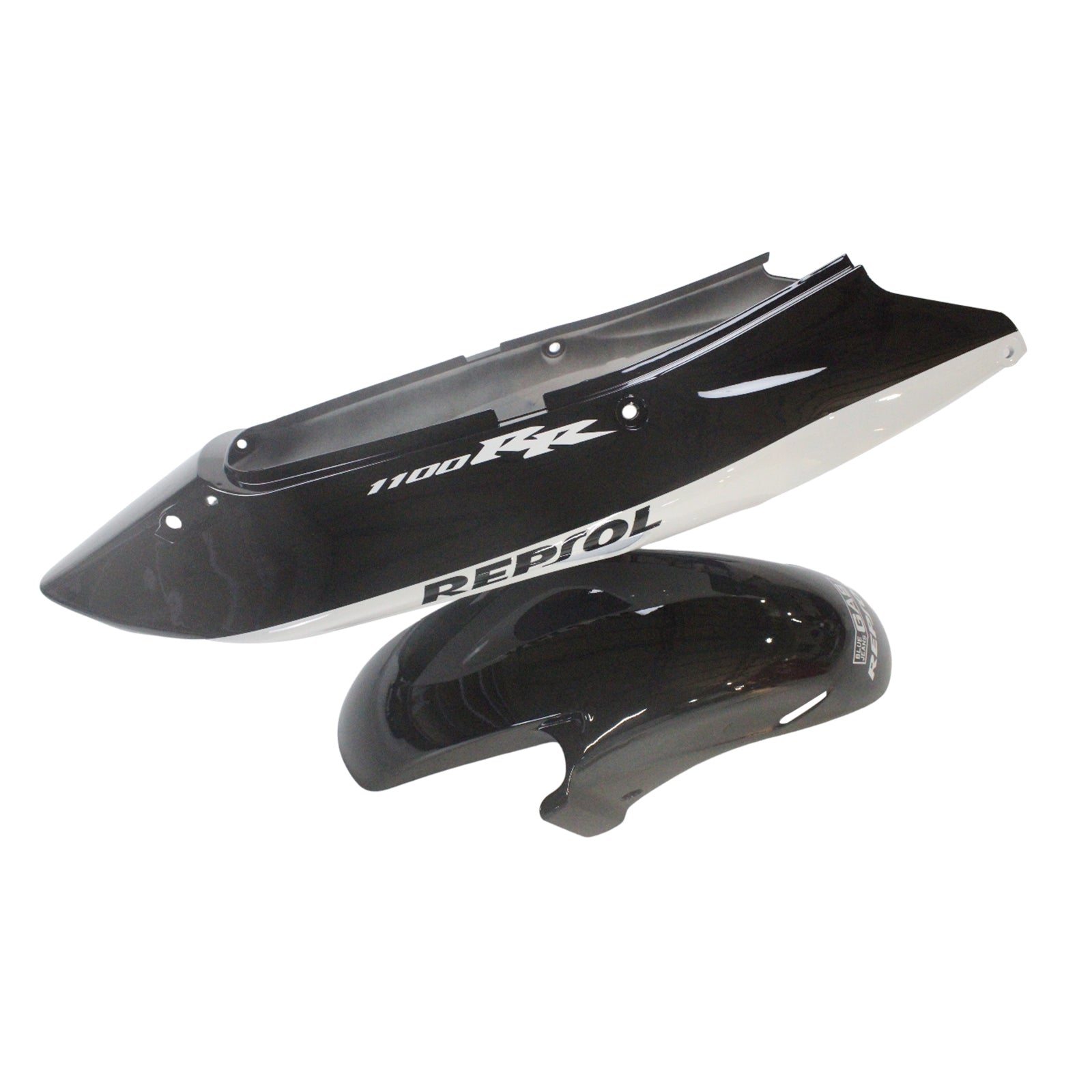 Amotopart 1996-2007 CBR1100XX SuperBlackBird Honda Black&White Repjol Fairing Kit