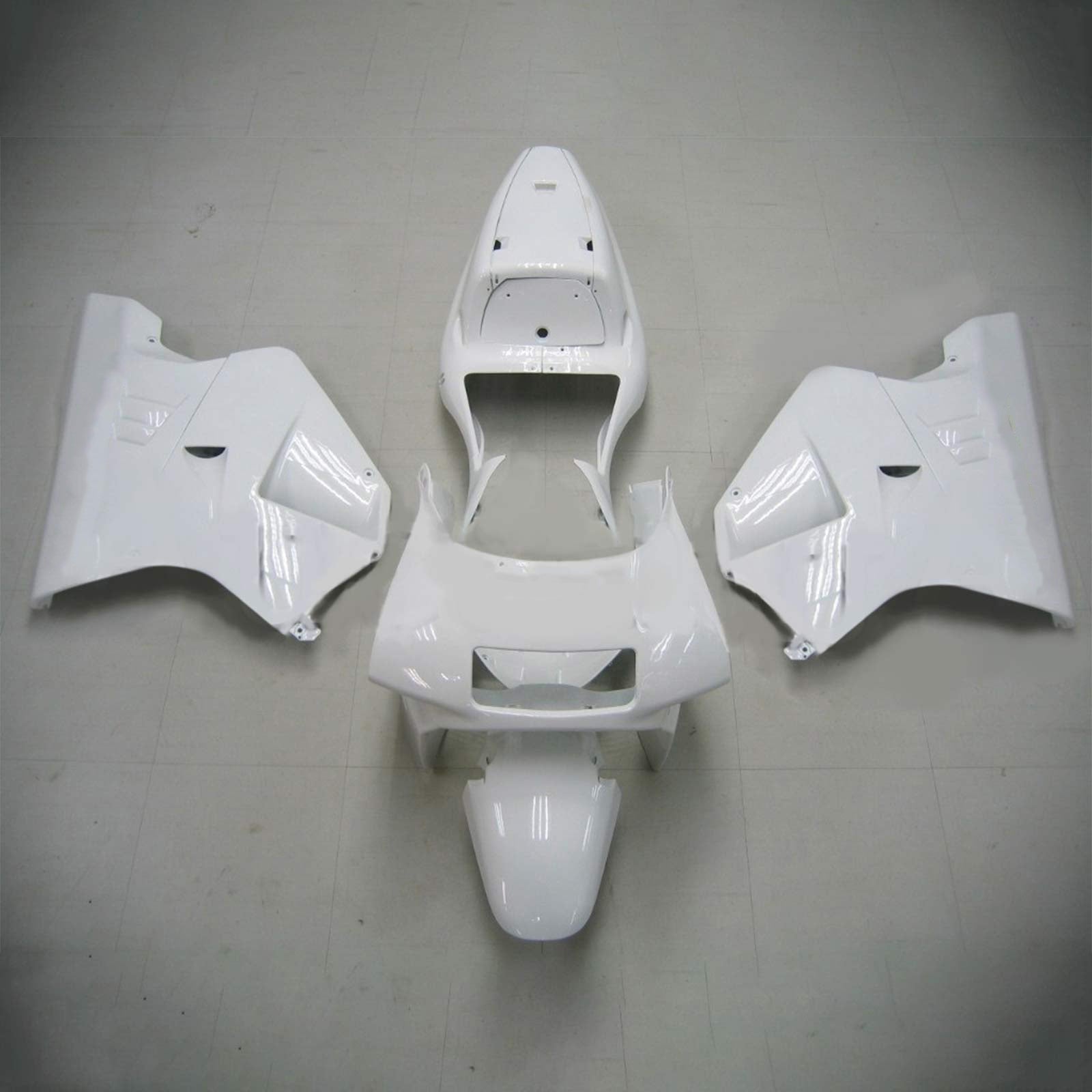 Amotopart 1990-1993 Honda NSR250 PGM-3 Fairing White Kit