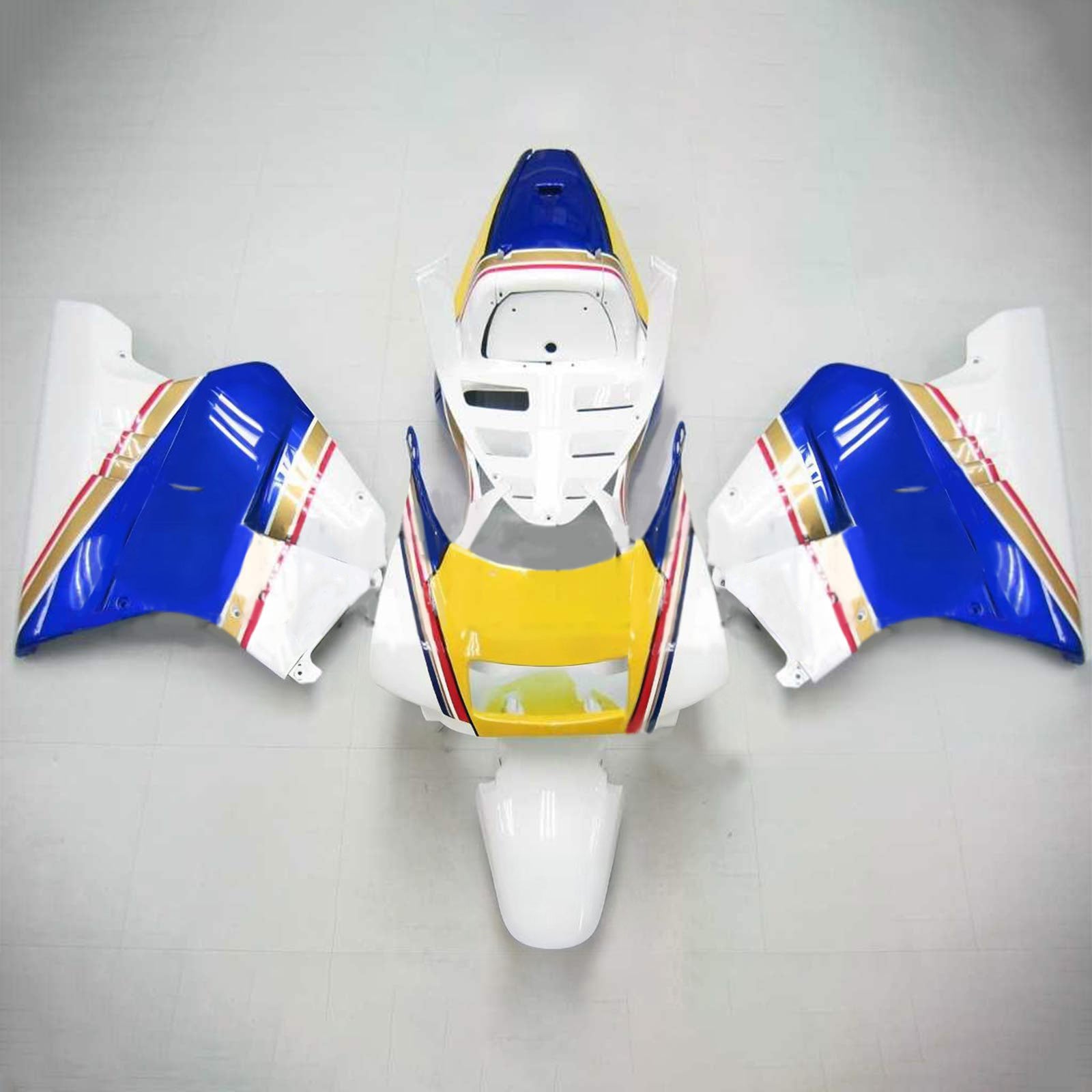 Amotopart 1990-1993 Honda NSR250 PGM-3 Fairing Blue Style4 Kit