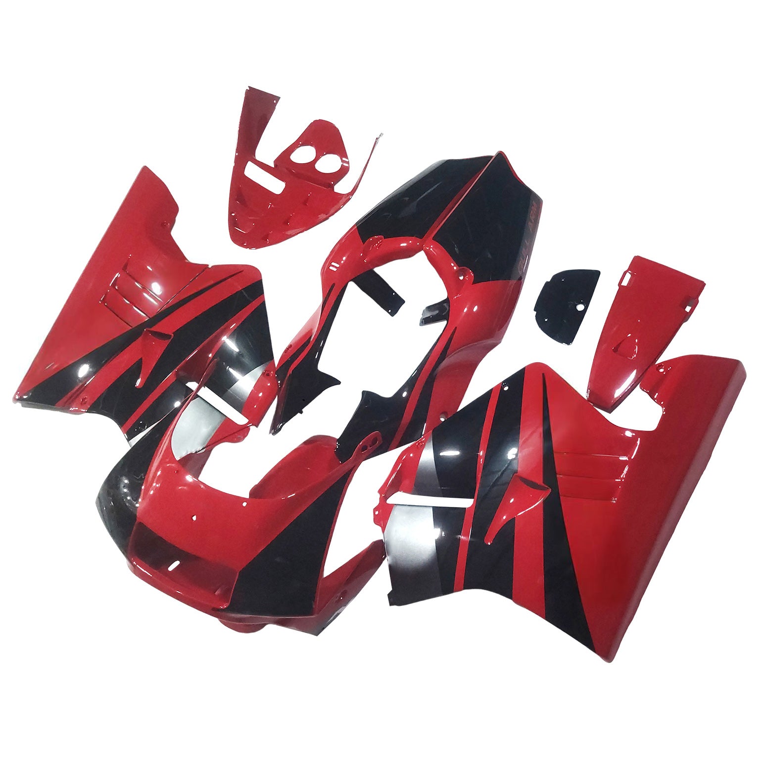 Amotopart 1990-1993 Honda NSR250 PGM-3 Red Black Fairing Kit
