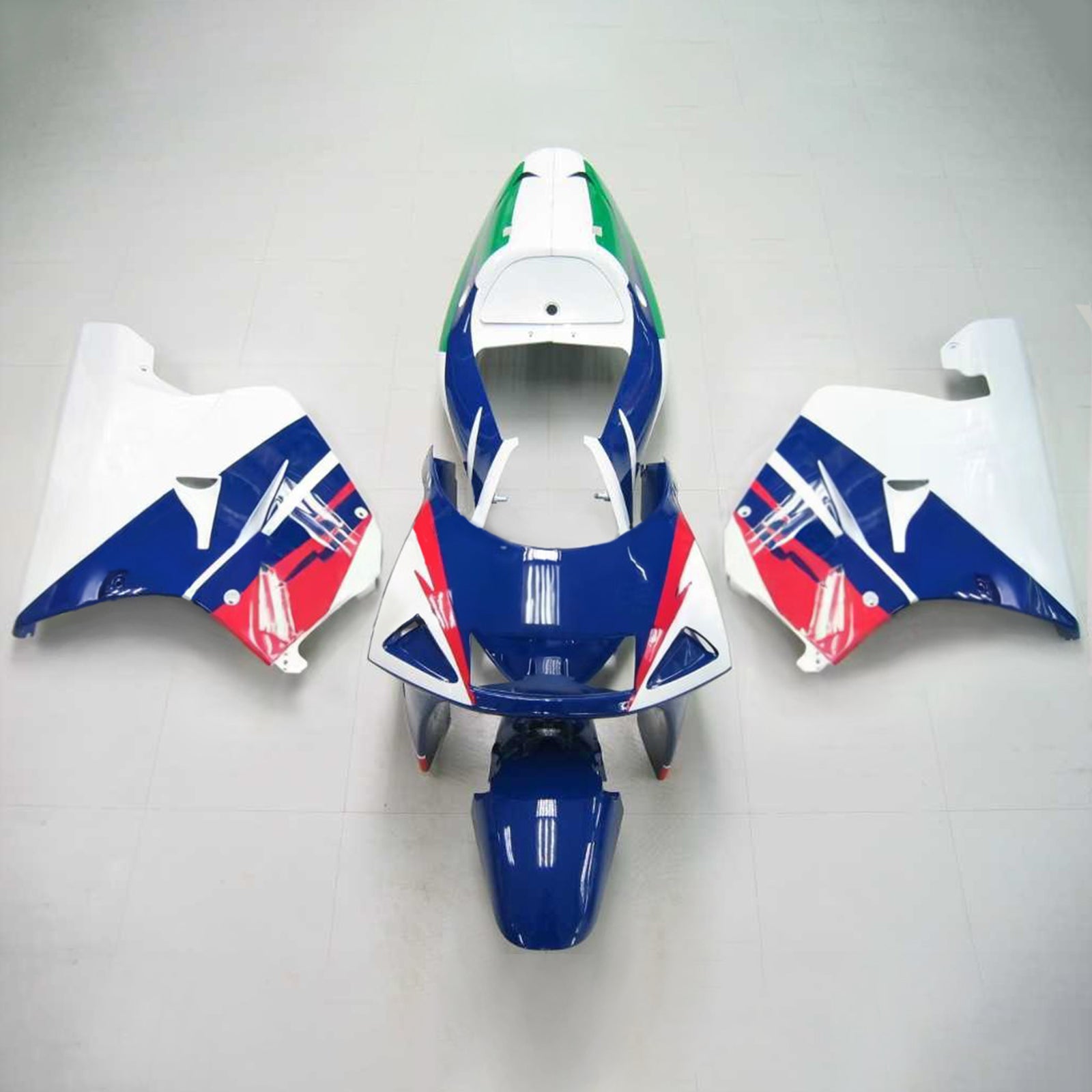 Amotopart 1994-1996 Honda NSR250 PGM-4 Fairing Blue&Green Kit