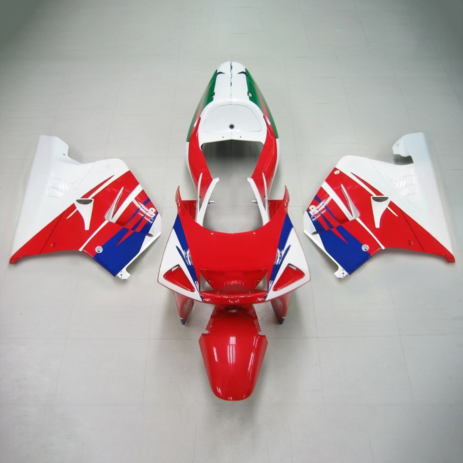 Amotopart 1994-1996 Honda NSR250 PGM-4 Fairing Red&Blue Kit