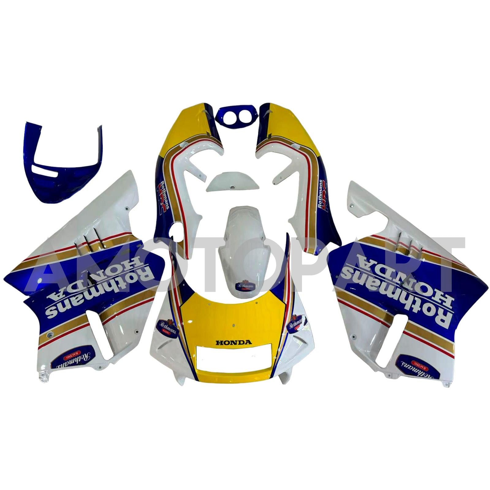 Amotopart 1994-1996 Honda NSR250 PGM-4 Fairing Blue&Yellow Kit