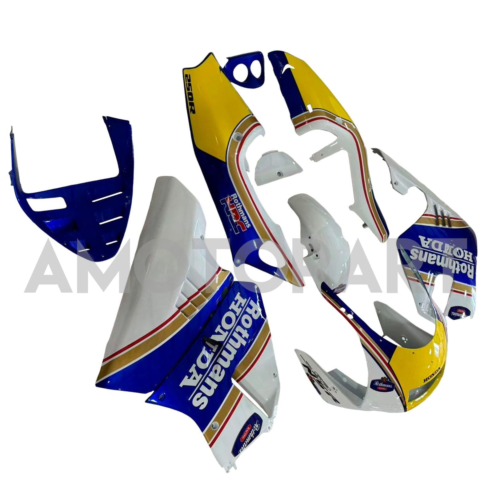 Amotopart 1994-1996 Honda NSR250 PGM-4 Fairing Blue&Yellow Kit