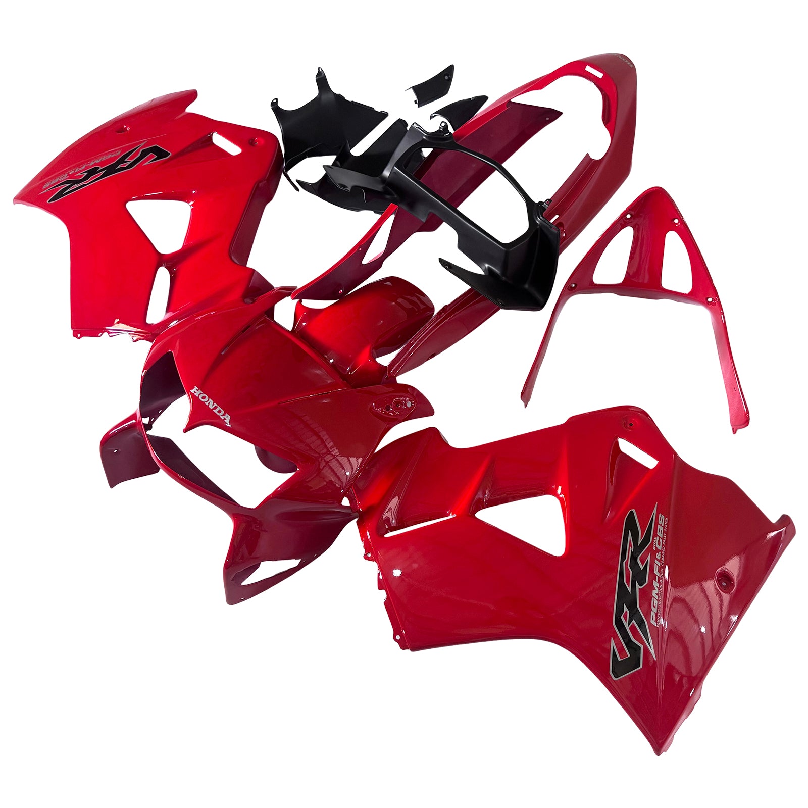 Amotopart 1998-2001 Honda VFR800 Fairing Red Kit