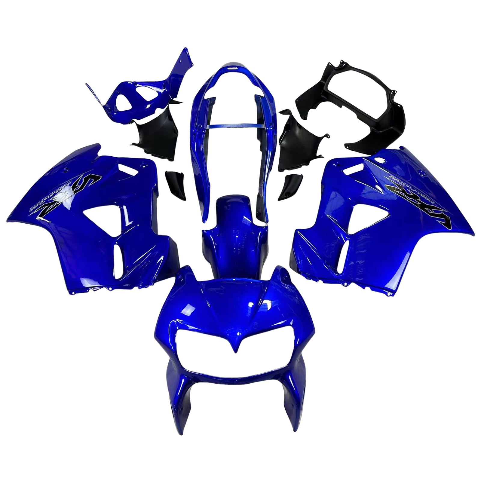 Amotopart 1998-2001 Honda VFR800 Kit de carénage bleu