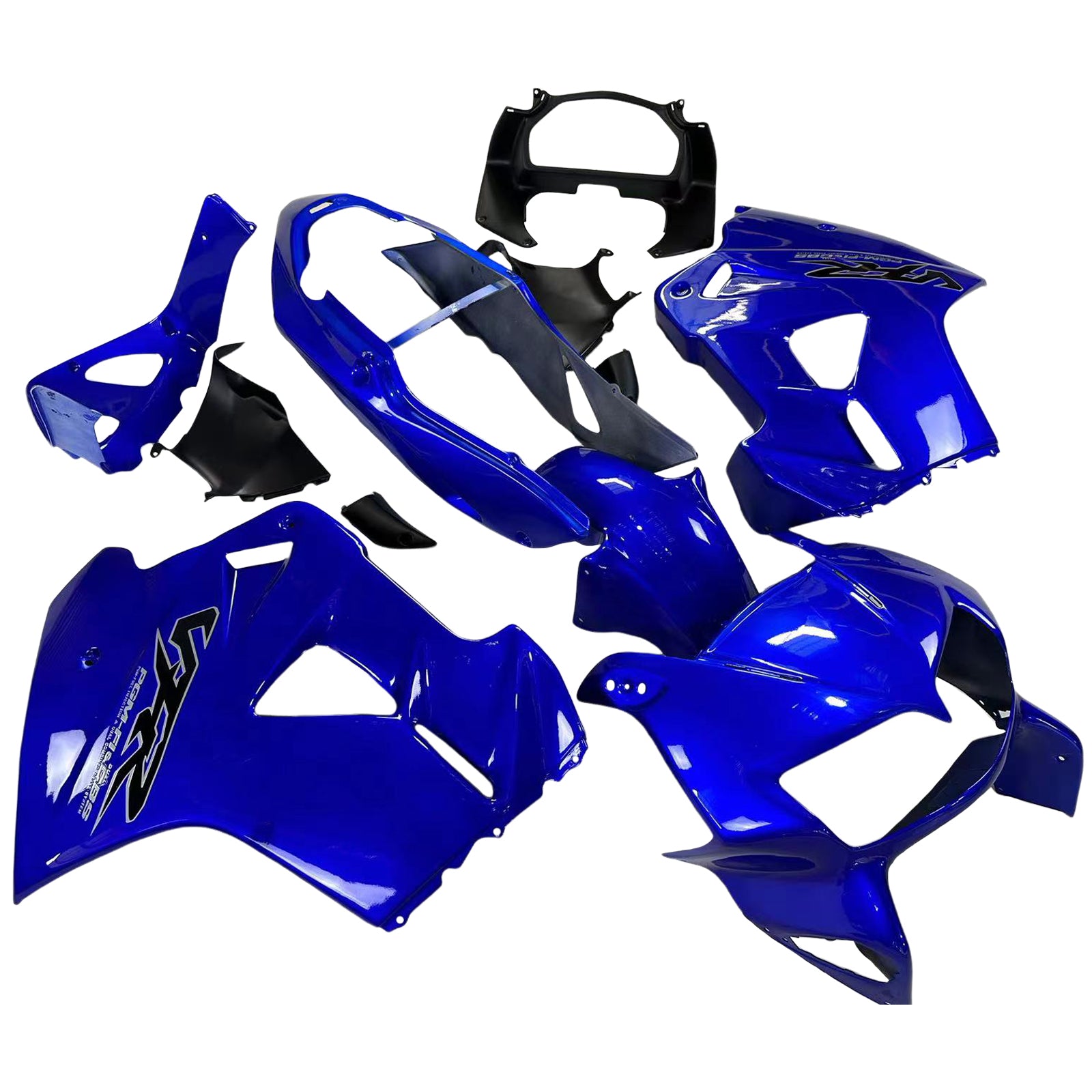 Amotopart 1998-2001 Honda VFR800 Kit de carénage bleu