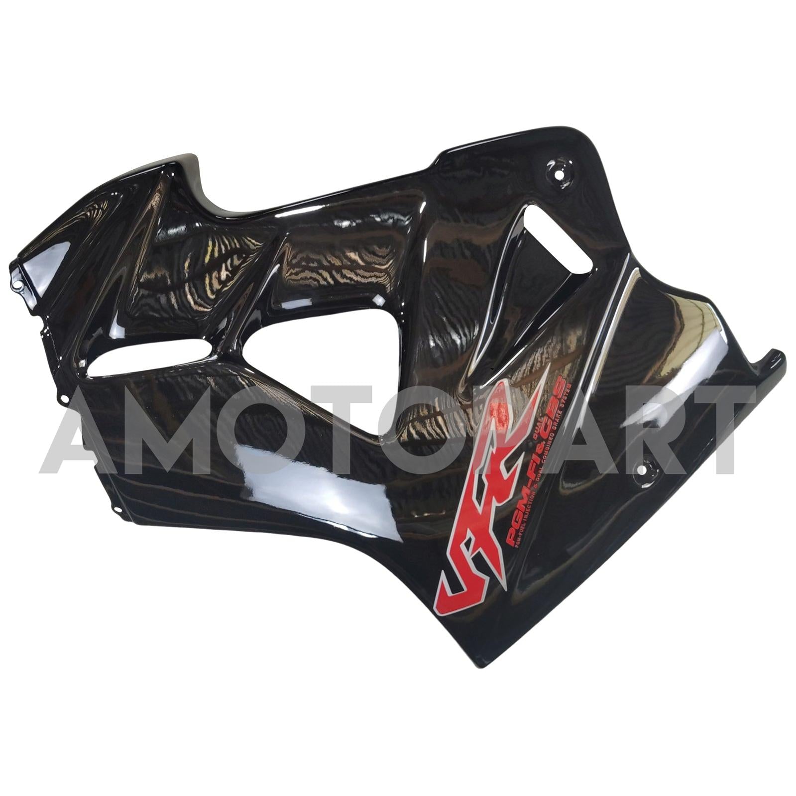 Amotopart 1998-2001 Honda VFR800 Fairing Glossy Black&Red logo Kit
