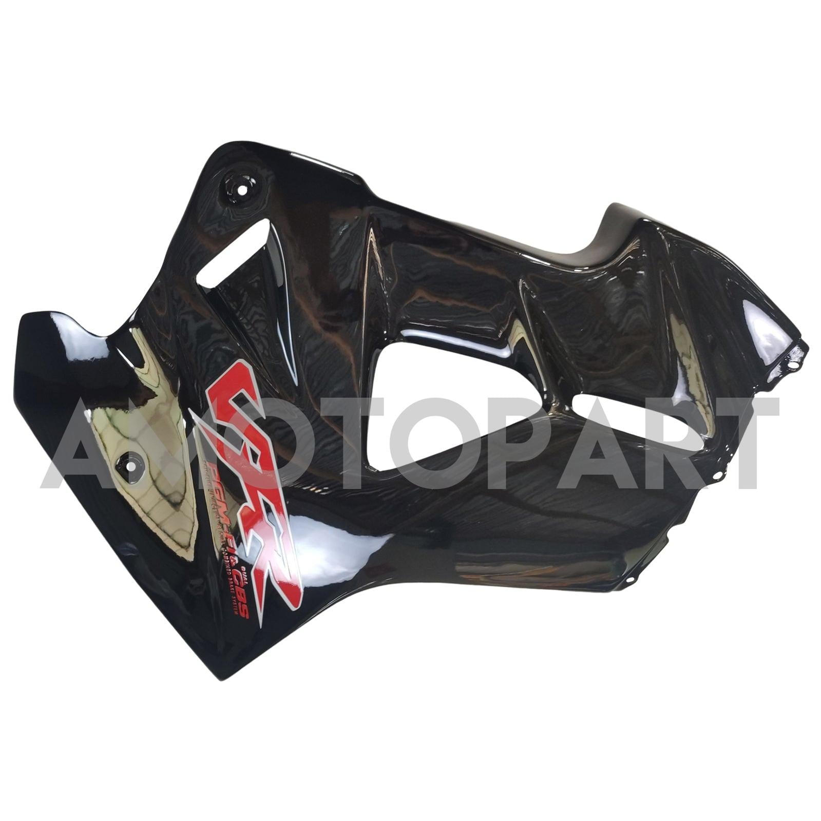 Amotopart 1998-2001 Honda VFR800 Fairing Glossy Black&Red logo Kit