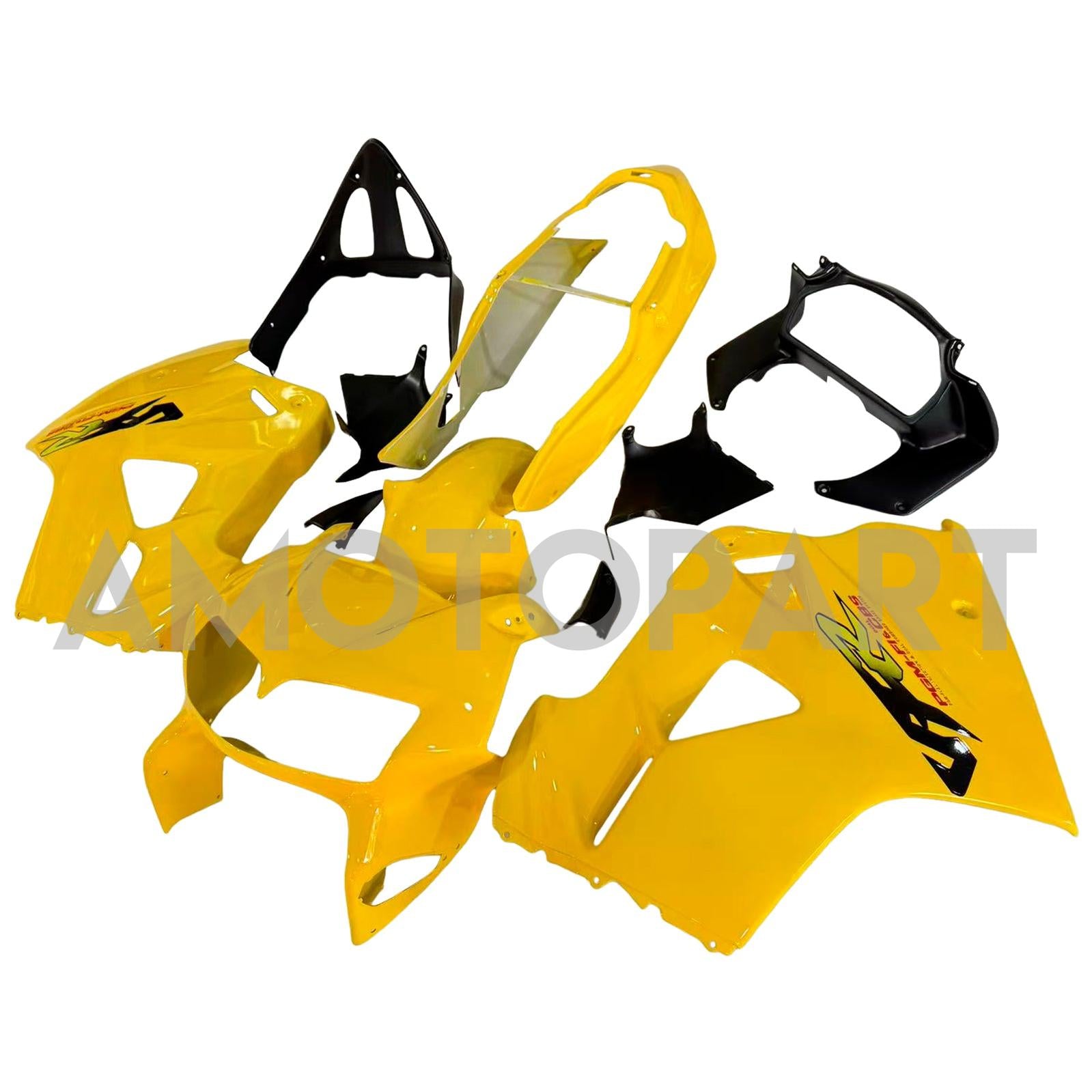 Amotopart 1998-2001 Honda VFR800 Yellow Fairing Kit