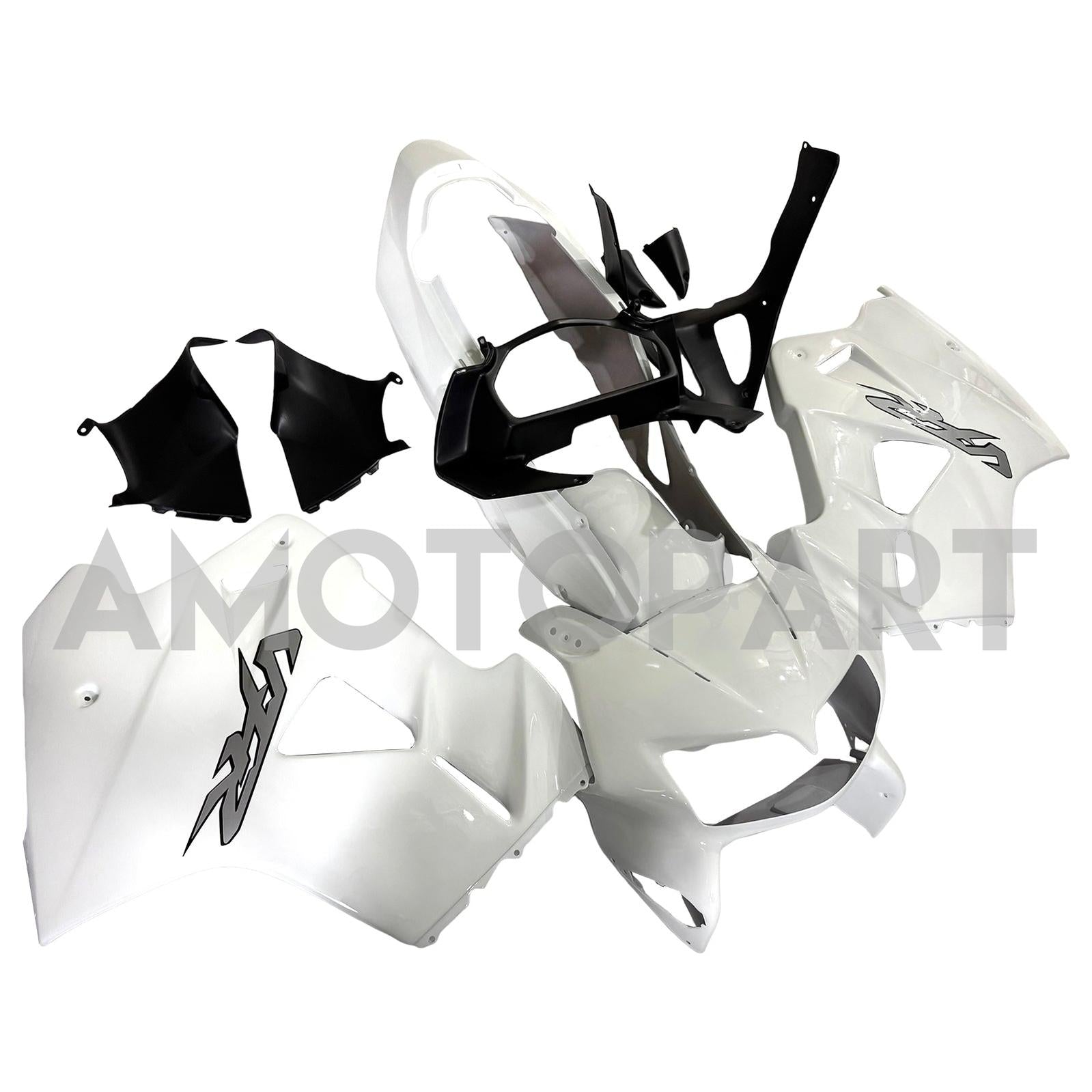 Amotopart 1998-2001 Honda VFR800 White Fairing Kit