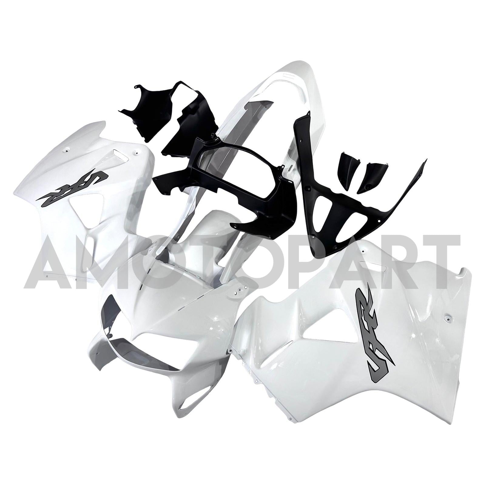 Amotopart 1998-2001 Honda VFR800 White Fairing Kit
