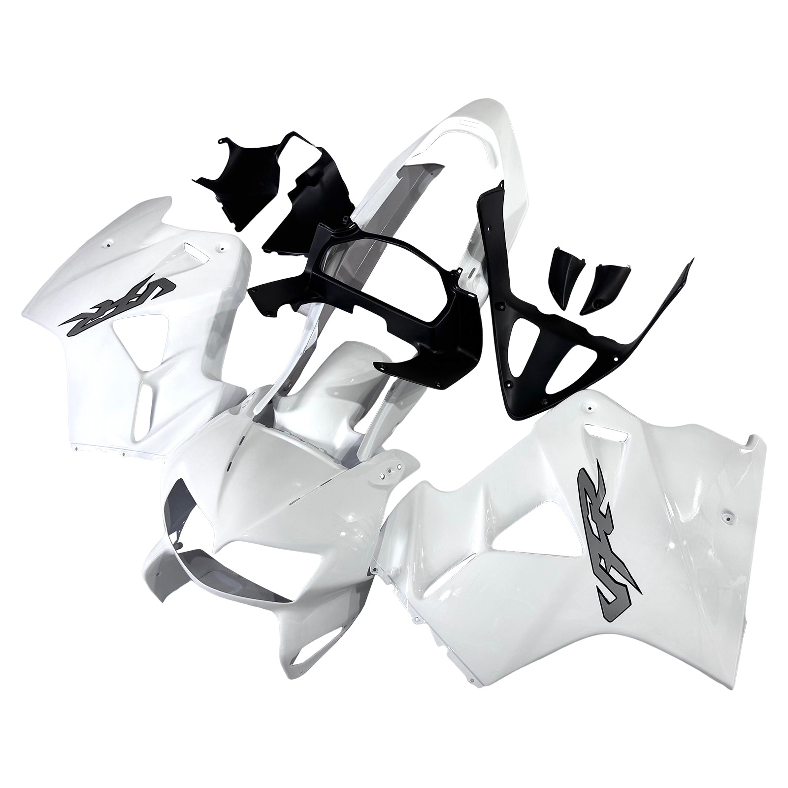 Amotopart 1998-2001 Honda VFR800 White Fairing Kit