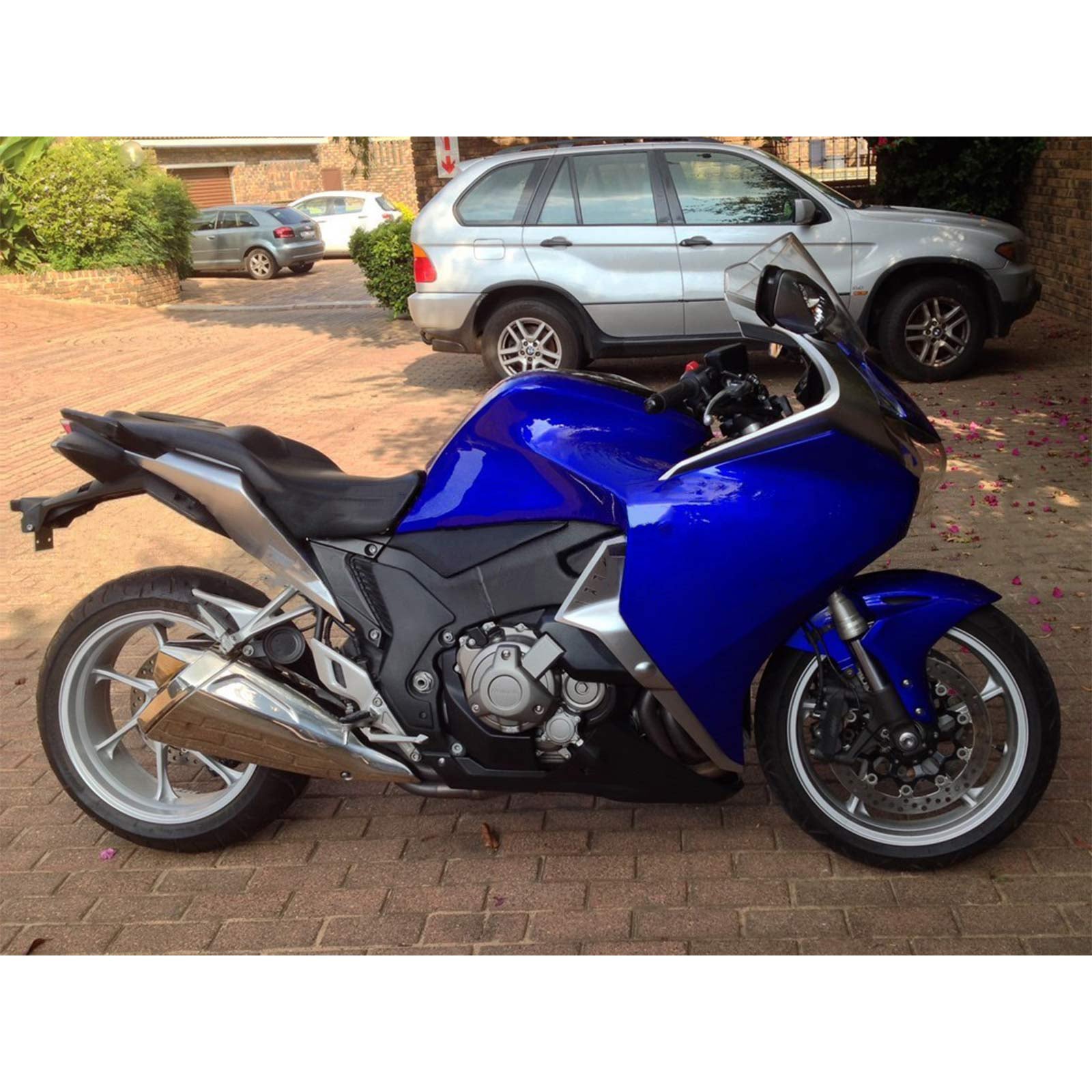 Amotopart 2010-2013 Honda VFR1200 Fairing Blue&Grey Kit
