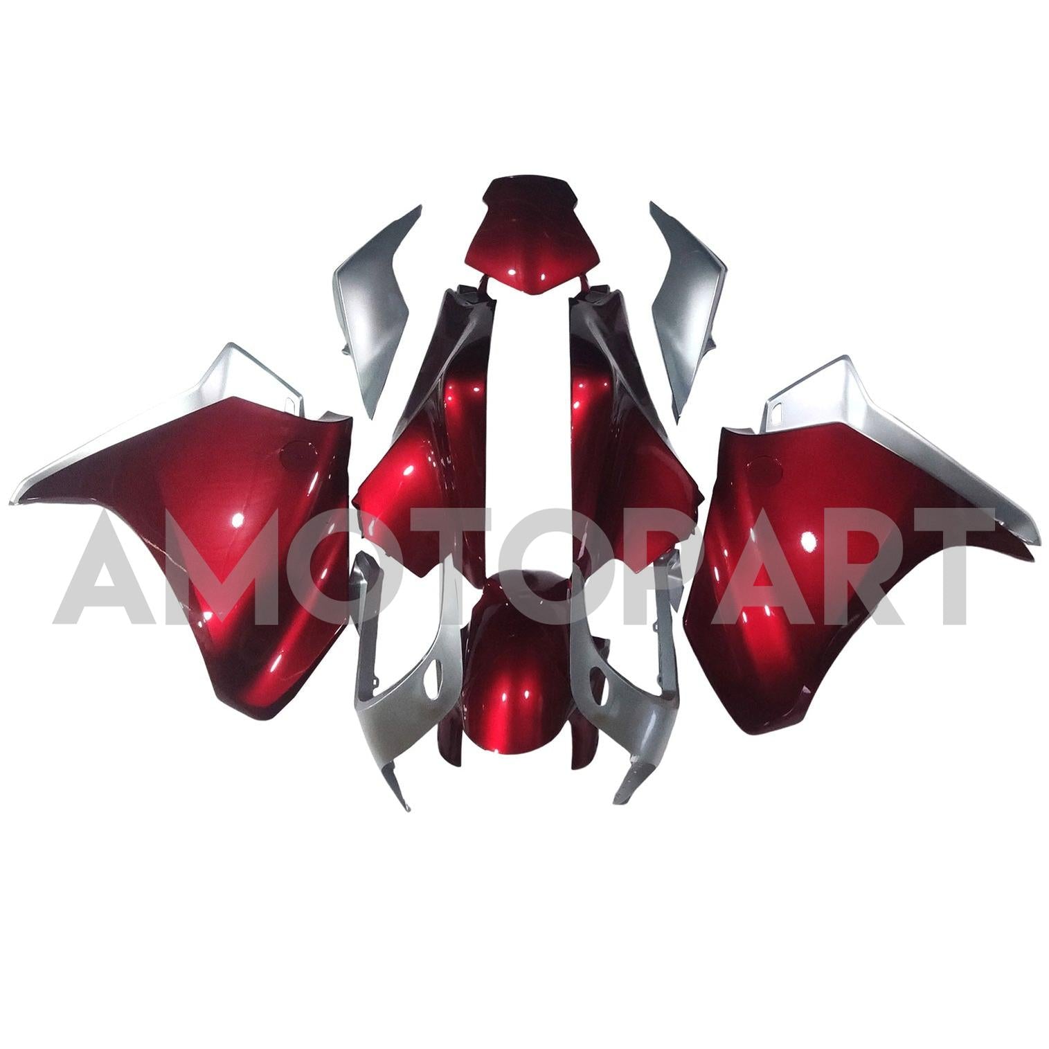 Amotopart 2010-2013 Honda VFR1200 Fairing Red Kit
