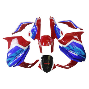 Amotopart 2010-2013 VFR1200 Honda Blue&Red Fairing Kit