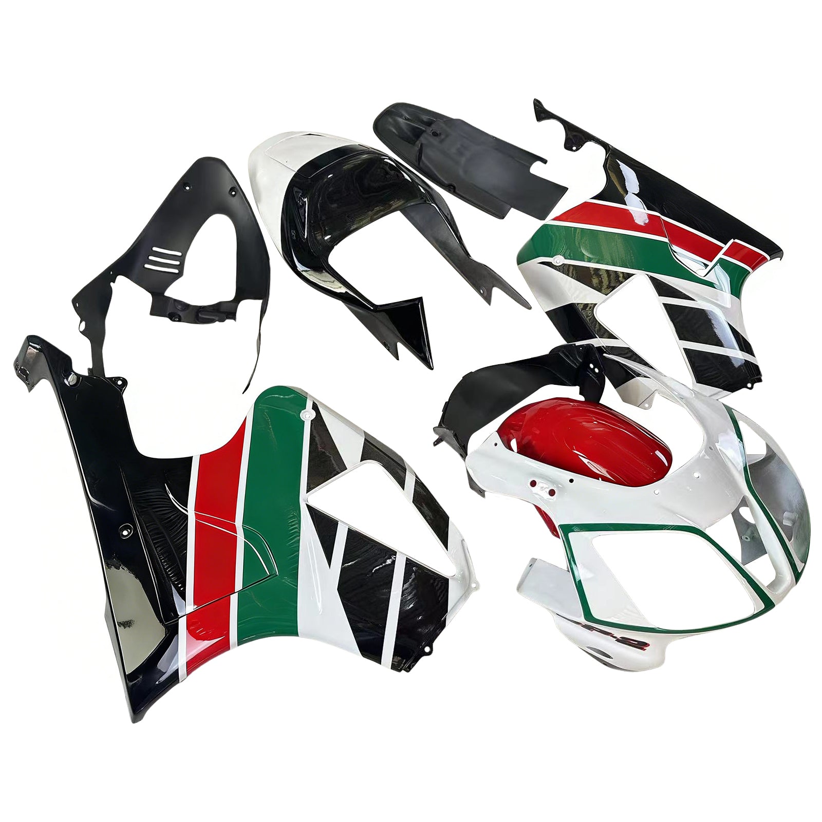 Amotopart 2000-2006 Honda VTR1000 RC51 Fairing Multicolor Castrol Kit