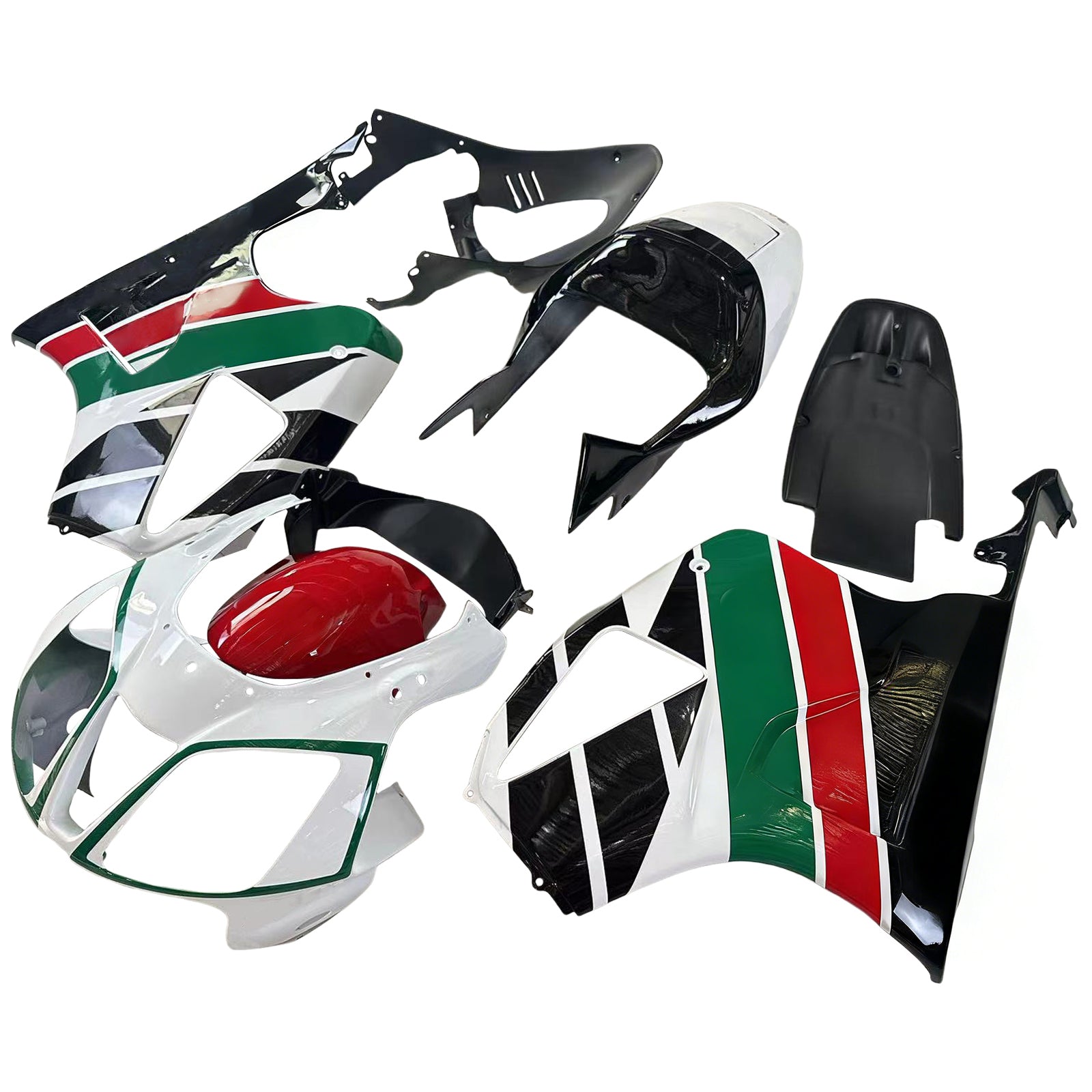 Amotopart 2000-2006 Honda VTR1000 RC51 Fairing Multicolor Castrol Kit