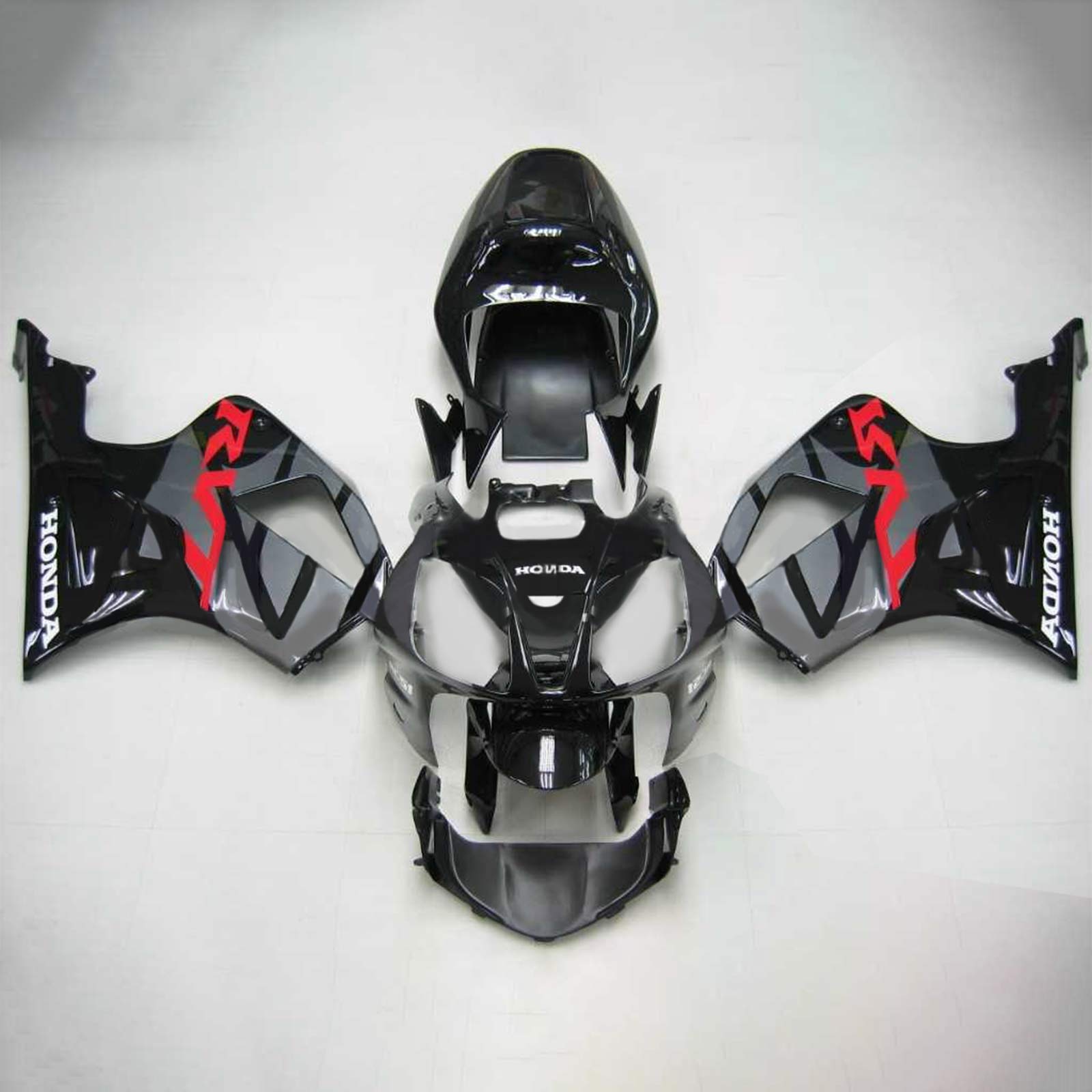 Amotopart 2000-2006 Honda VTR1000 RC51 Fairing Red&Black Kit