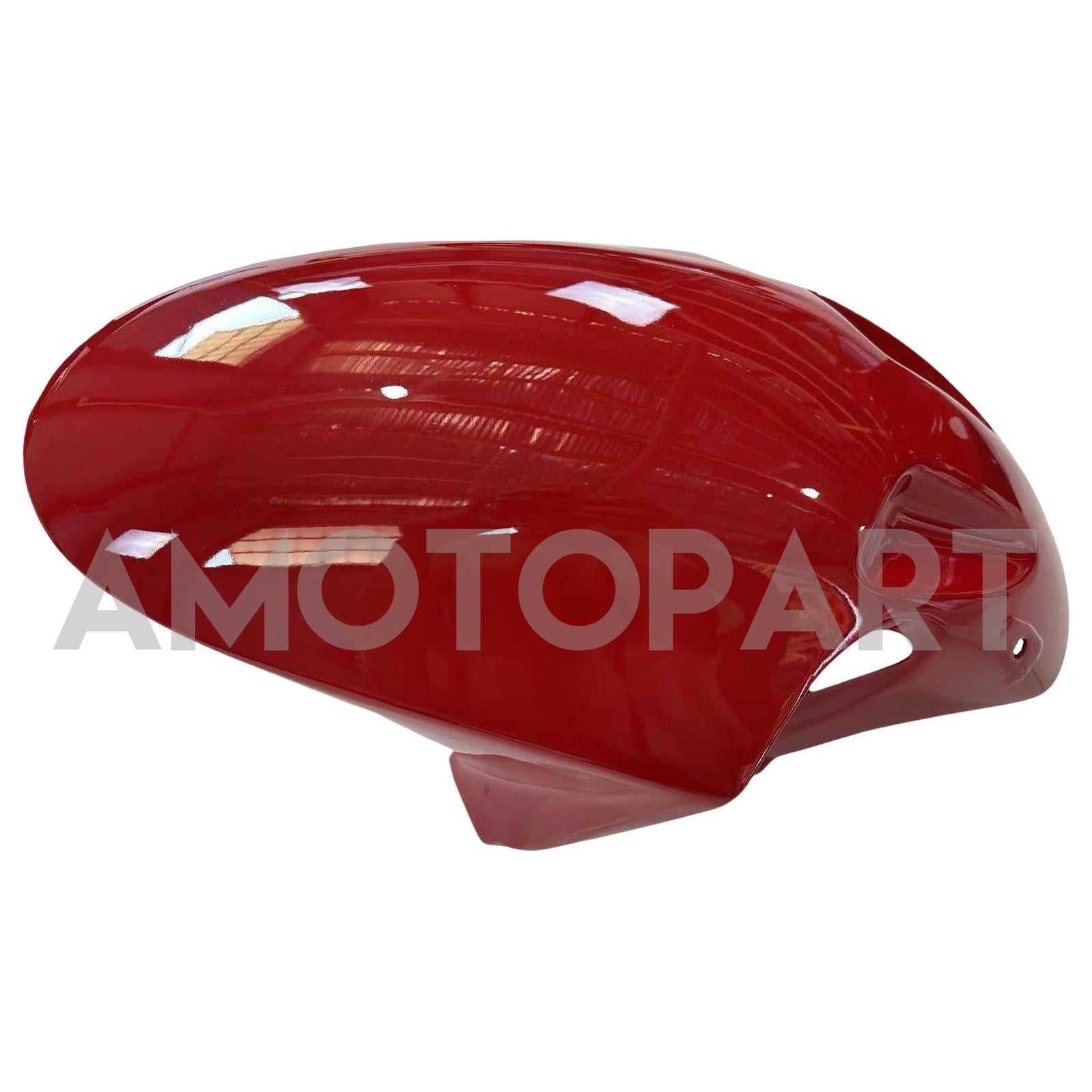 Amotopart Verkleidung für Honda VTR1000 RC51 (2000–2006), schwarz&Rotes Trikot
