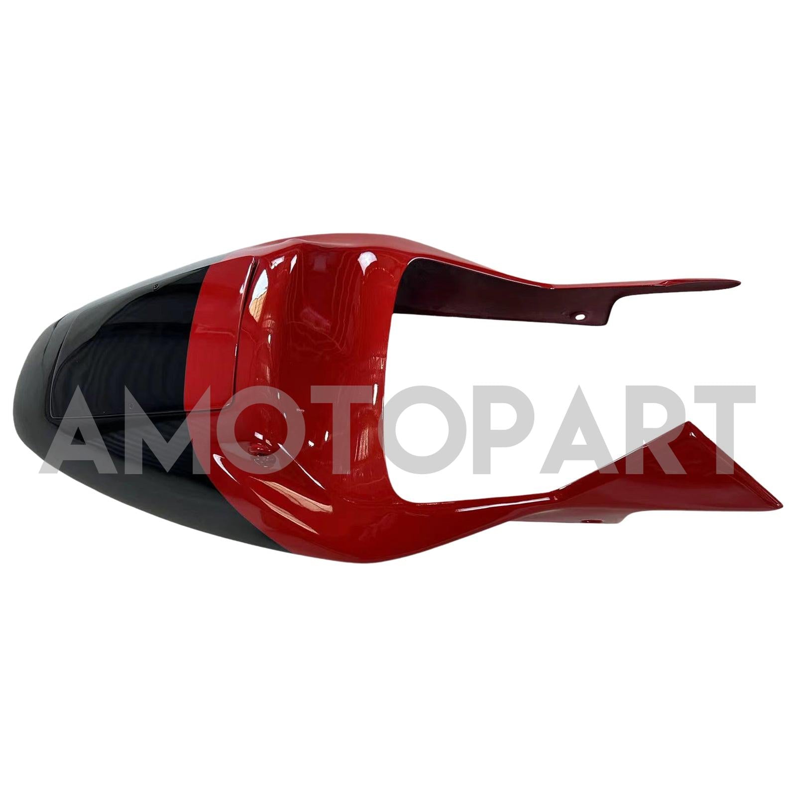 Amotopart Verkleidung für Honda VTR1000 RC51 (2000–2006), schwarz&Rotes Trikot